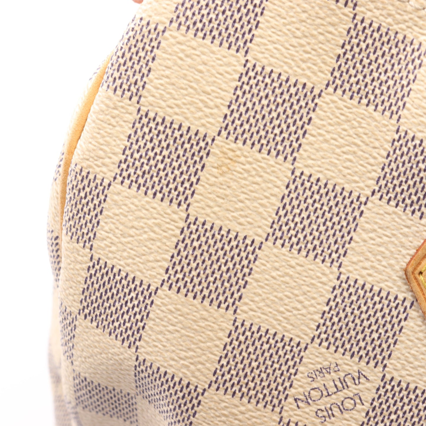 スピーディ30 ダミエアズール ハンドバッグ PVC レザー ホワイト ルイヴィトン バッグ LOUIS VUITTON