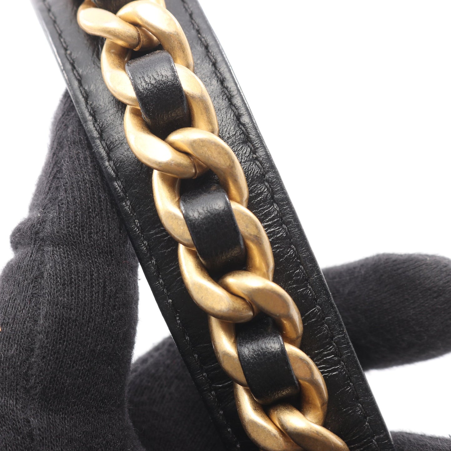 19 ディズヌフ マトラッセ コンビ金具 2WAY チェーンショルダーバッグ ラムスキン ブラック シャネル バッグ CHANEL