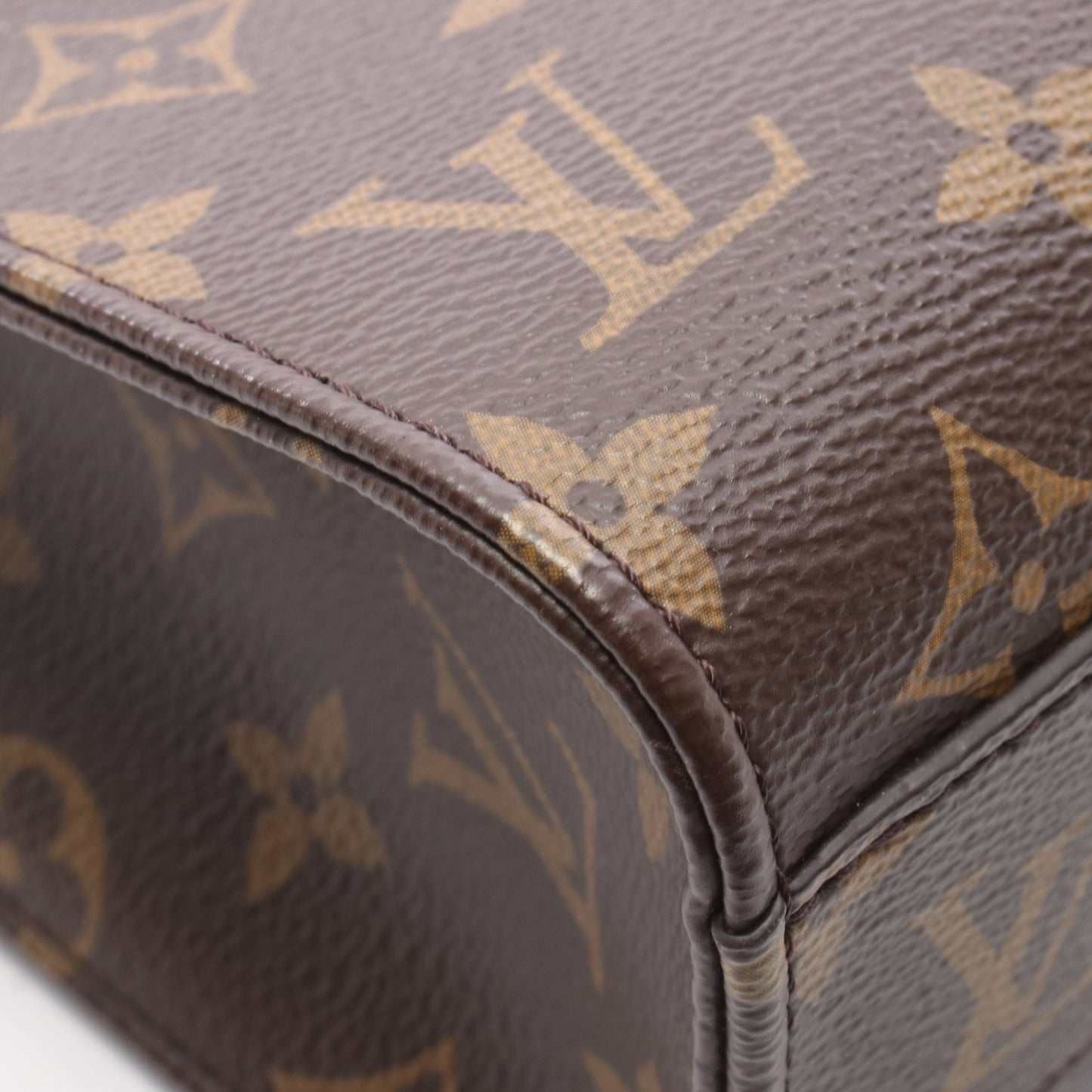 サックプラBB モノグラム 2WAY ハンドバッグ PVC レザー ブラウン ルイヴィトン バッグ LOUIS VUITTON