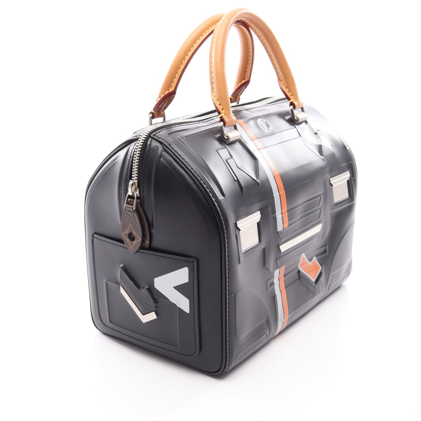 スピーディ25 スペースコレクション ハンドバッグ レザー ブラック マルチカラー ルイヴィトン バッグ LOUIS VUITTON