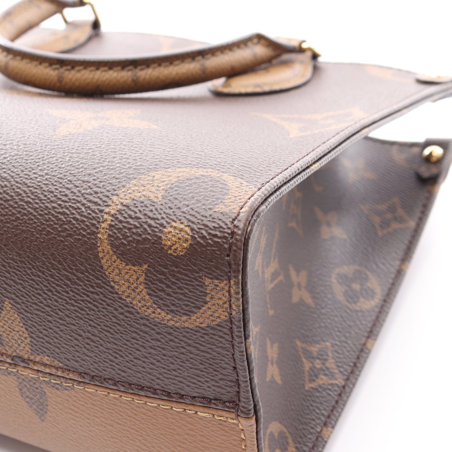 オンザゴーPM モノグラムジャイアント リバース 2WAY ハンドバッグ PVC ブラウン ベージュ ルイヴィトン バッグ LOUIS VUITTON