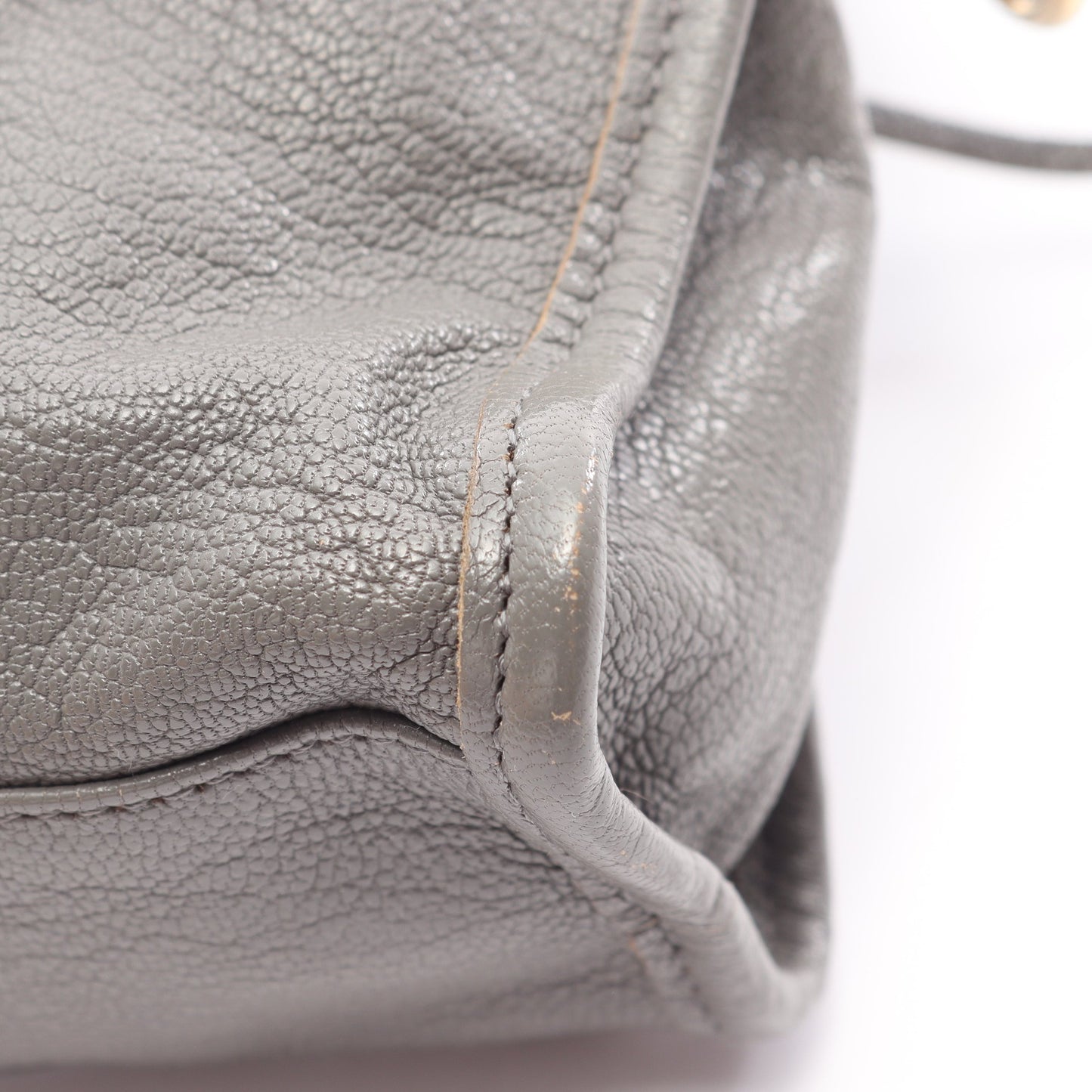 クラシック メタリック エッジ ミニ シティ 2WAY ハンドバッグ レザー グレー バレンシアガ バッグ BALENCIAGA