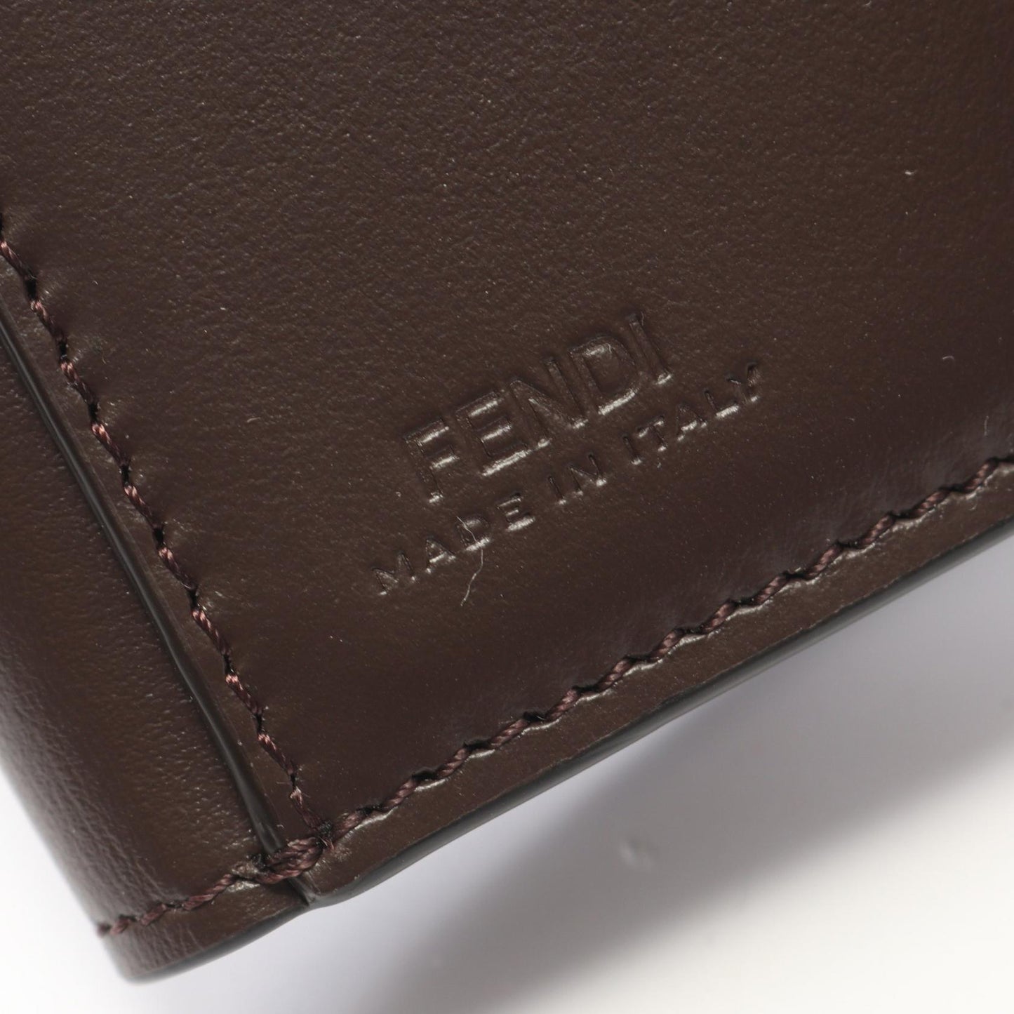 WAY ウェイ 三つ折り財布 レザー ブラック ダークブラウン フェンディ 財布・小物 FENDI