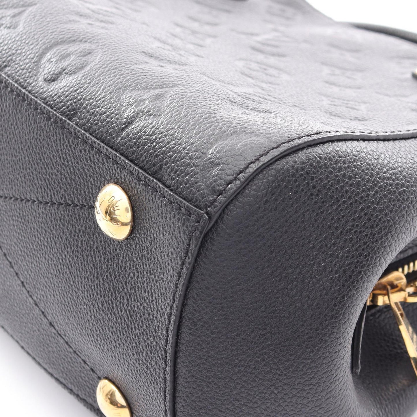 モンテーニュBB モノグラムアンプラント ノワール 2WAY ハンドバッグ レザー ブラック ルイヴィトン バッグ LOUIS VUITTON