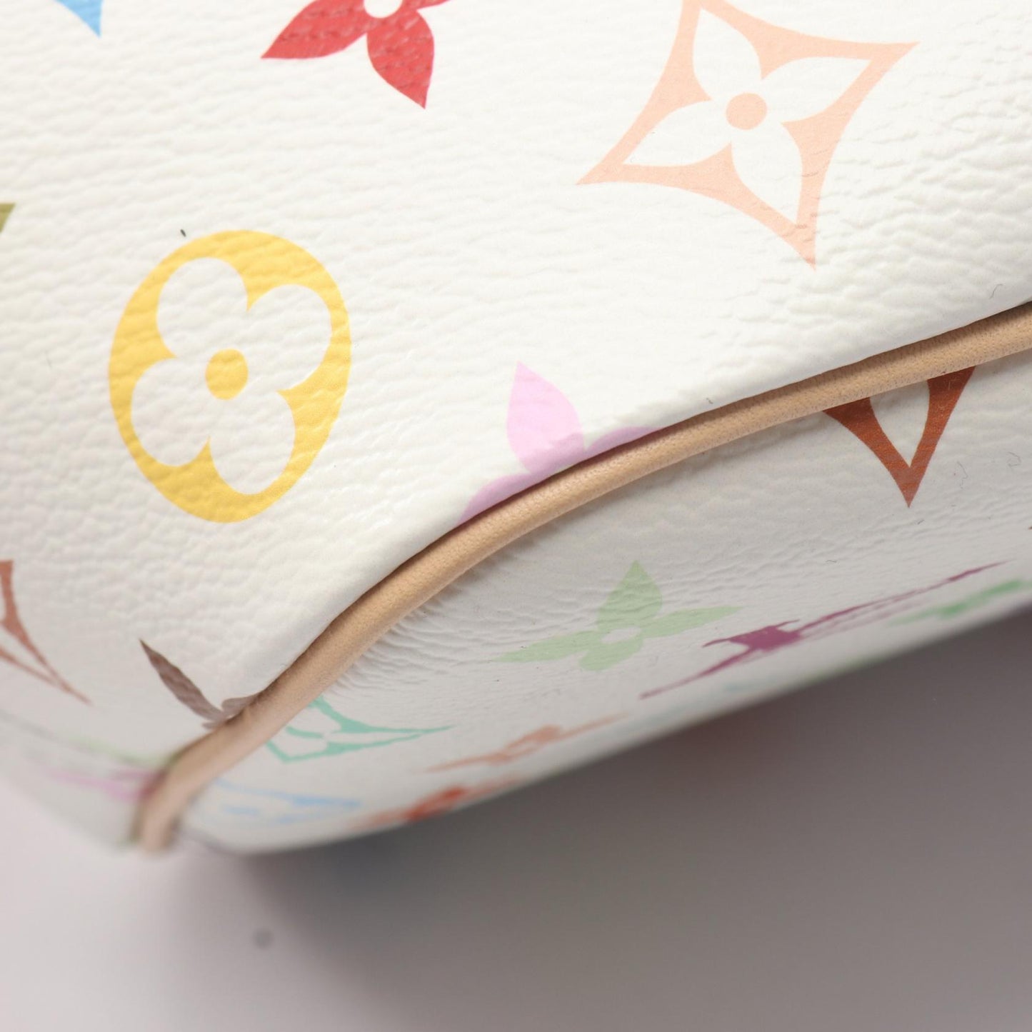 LV × TM ネヴァーフルMM モノグラムマルチカラー ショルダーバッグ トートバッグ PVC レザー ホワイト ルイヴィトン バッグ LOUIS VUITTON