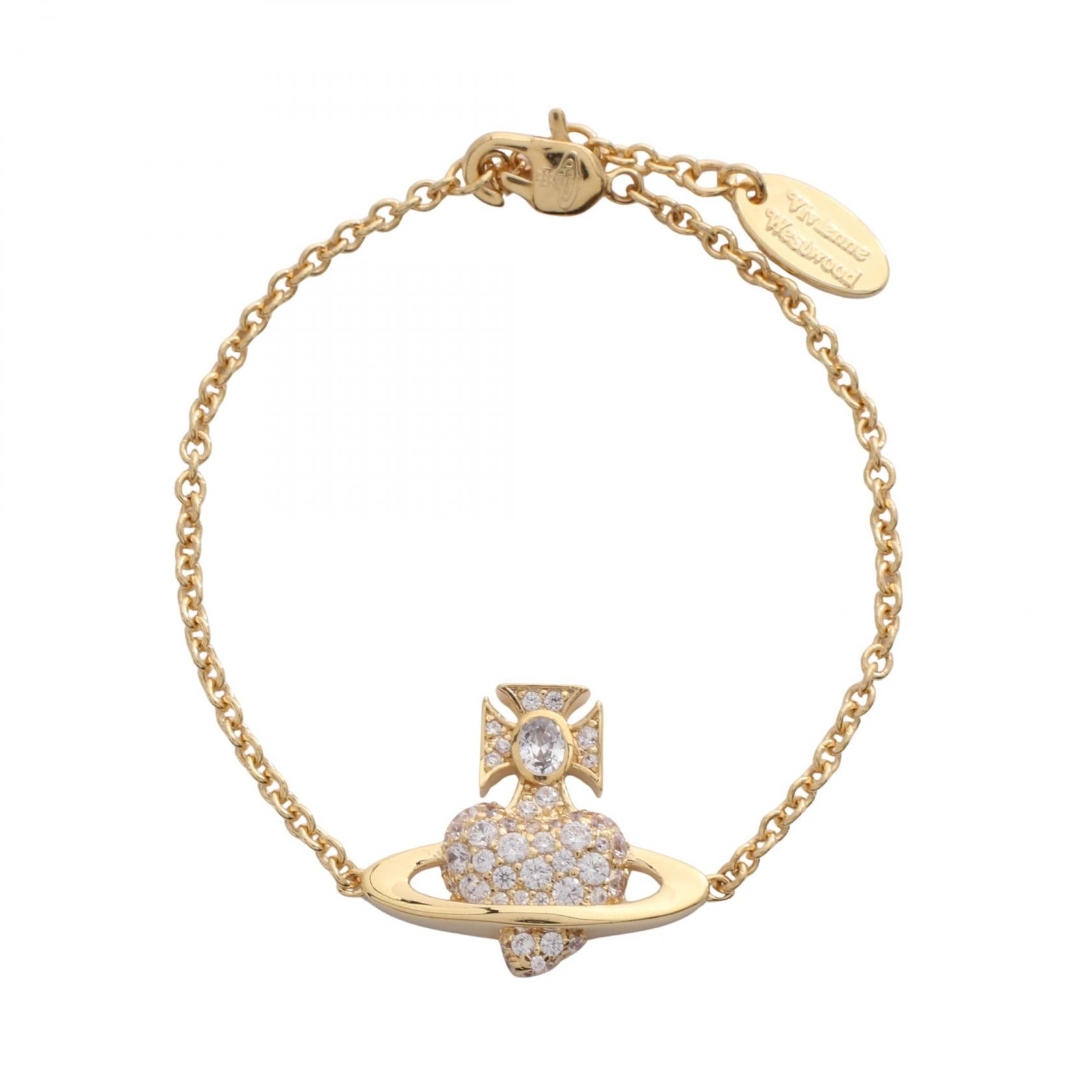 AGNATHA BRACELET ブレスレット GP ラインストーン ゴールド クリア