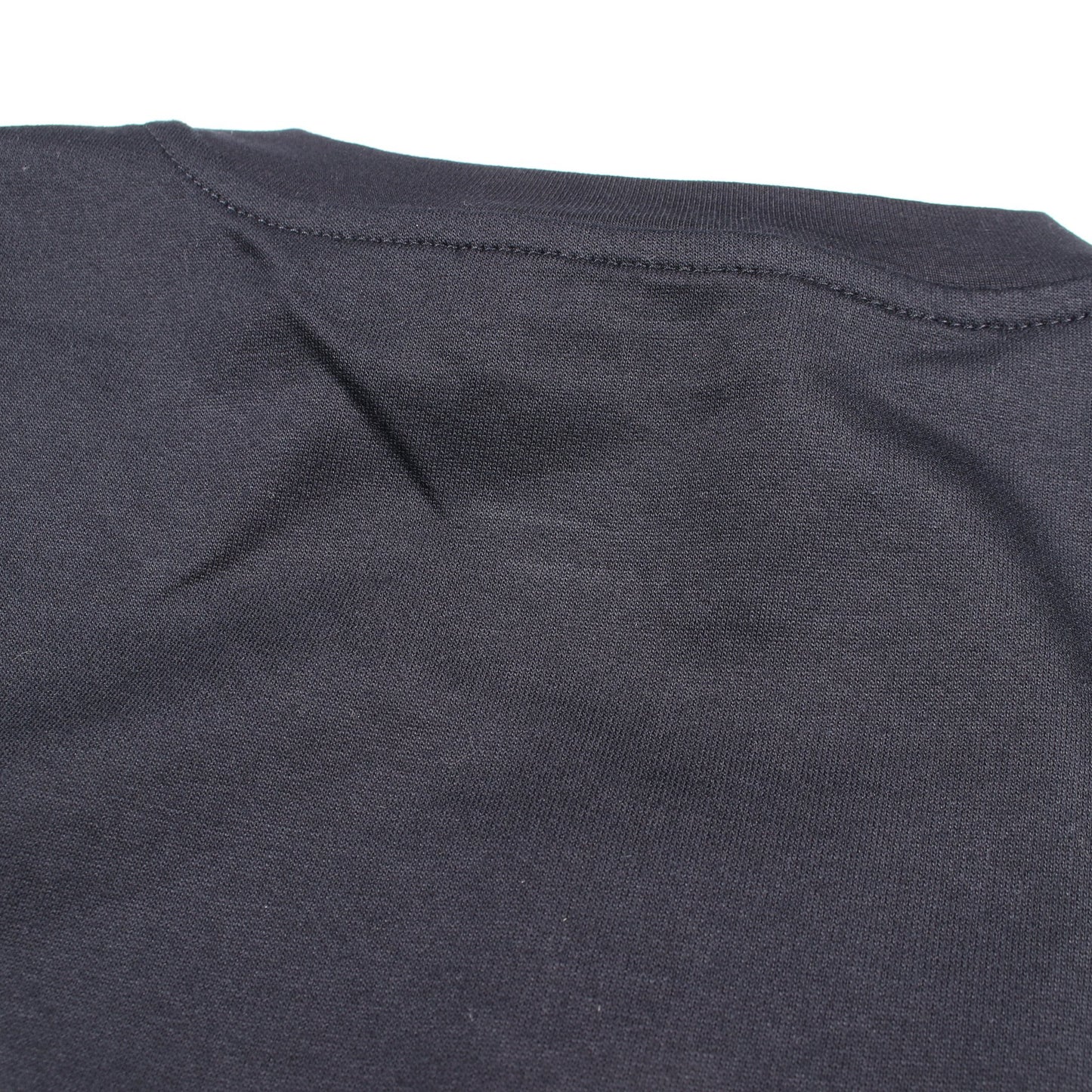 レザーパッチ クルーネック 半袖Tシャツ コットン ネイビー エルメス トップス HERMES