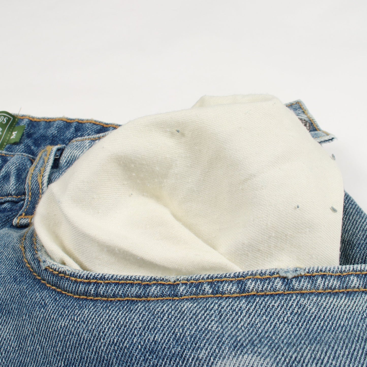 LASER WREATH DENIM SHORT ショート デニムパンツ コットン ブルー デニムティアーズ ボトムス Denim Tears