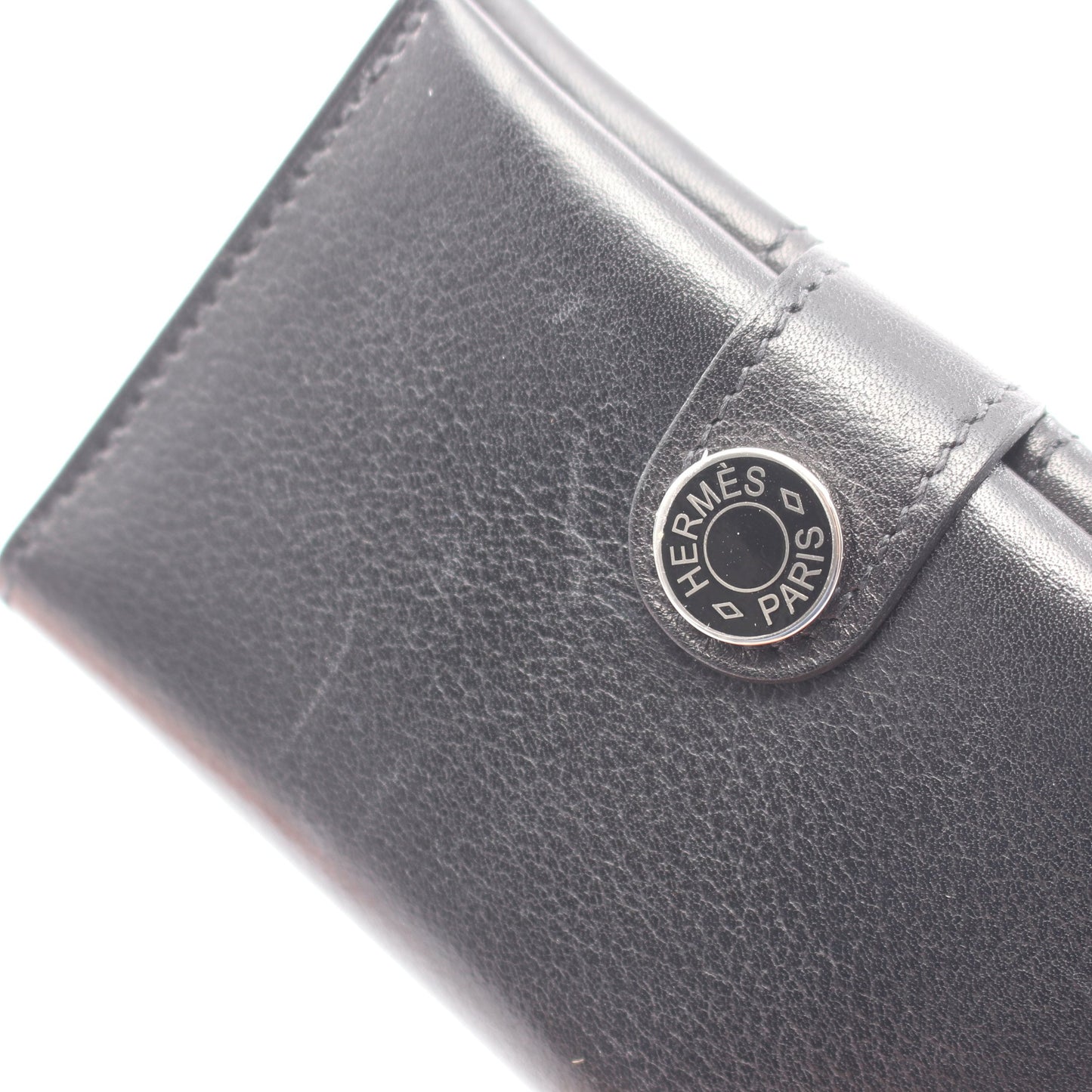 R.M.S カードケース エヴァーグレイン ブラック シルバー金具 W刻印 エルメス 財布・小物 HERMES