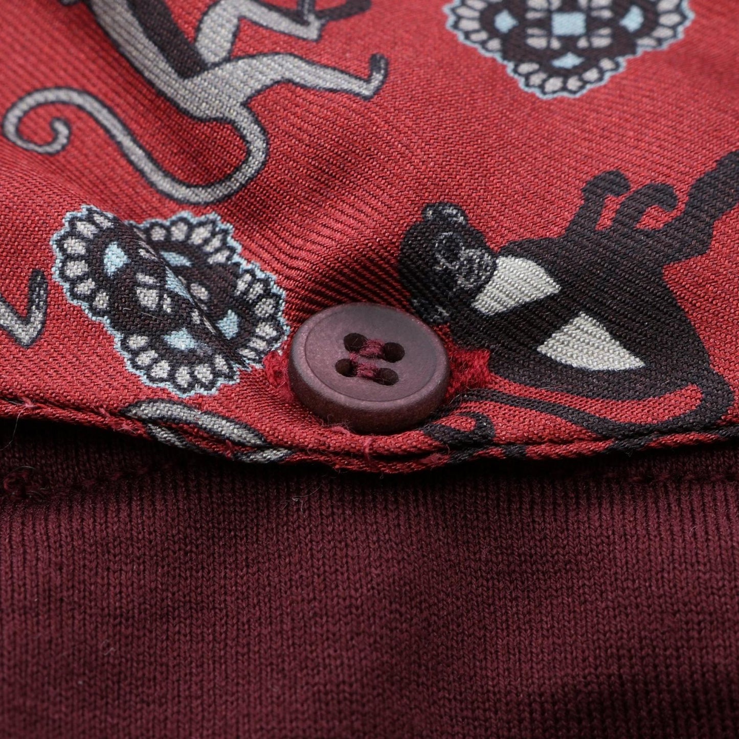 クルーネック 半袖Tシャツ コットン ボルドー ドルチェアンドガッバーナ