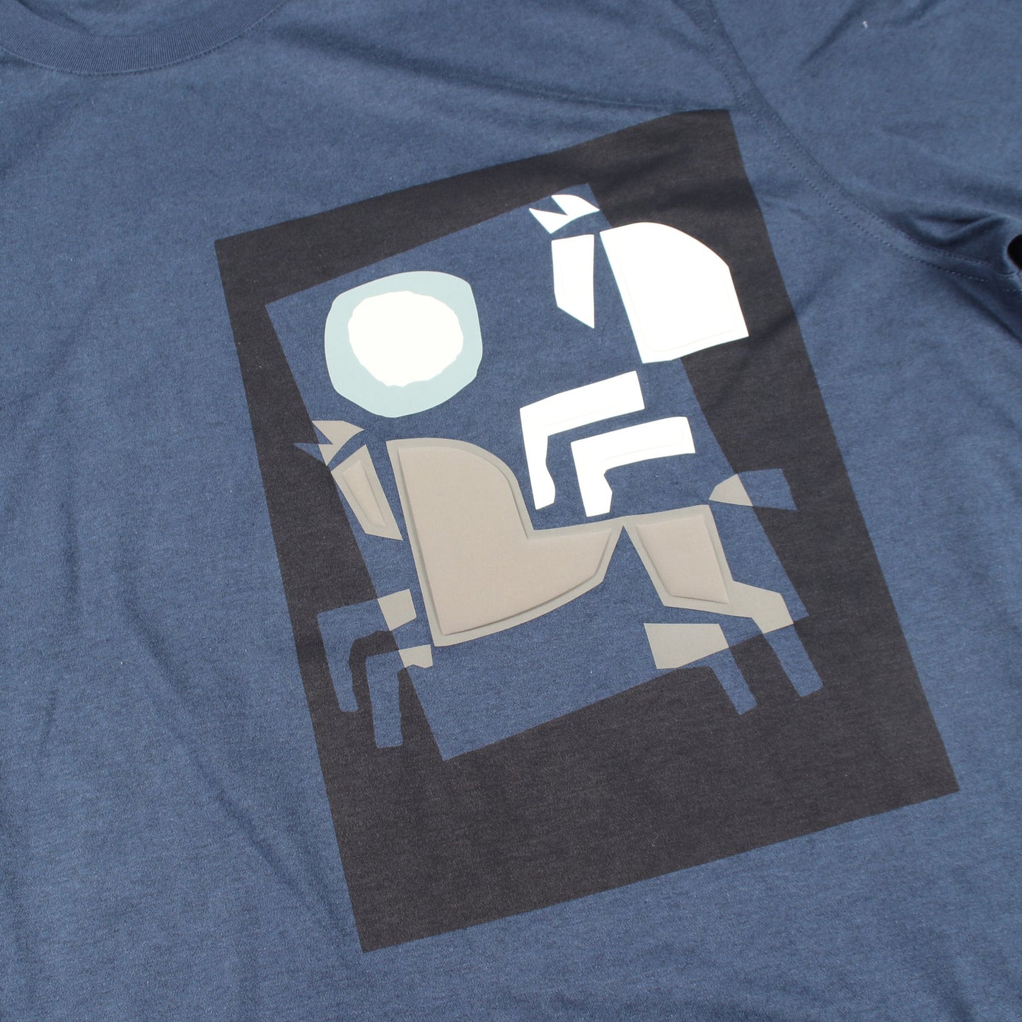 VELKY LOV クルーネック 半袖Tシャツ コットン ネイビー マルチカラー エルメス トップス HERMES