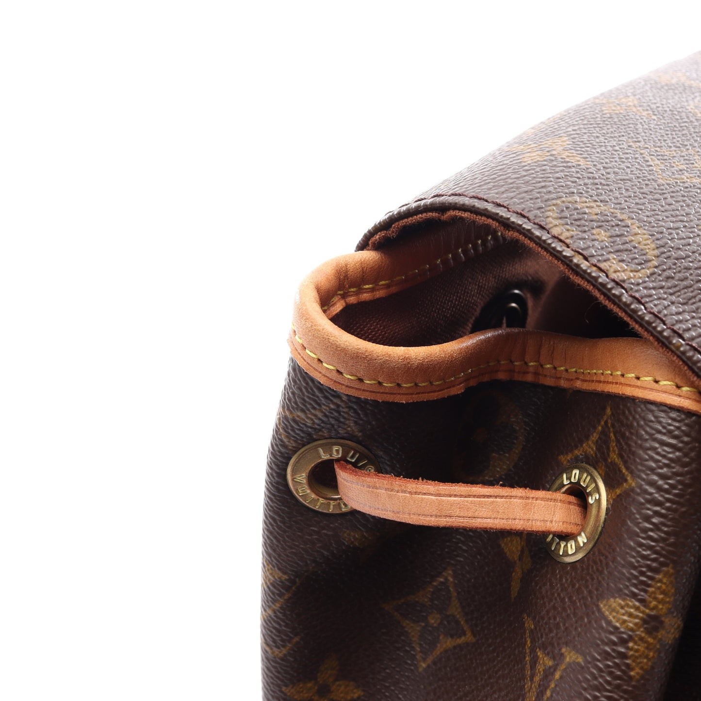 モンスリGM モノグラム バックパック リュックサック PVC レザー ブラウン ルイヴィトン バッグ LOUIS VUITTON