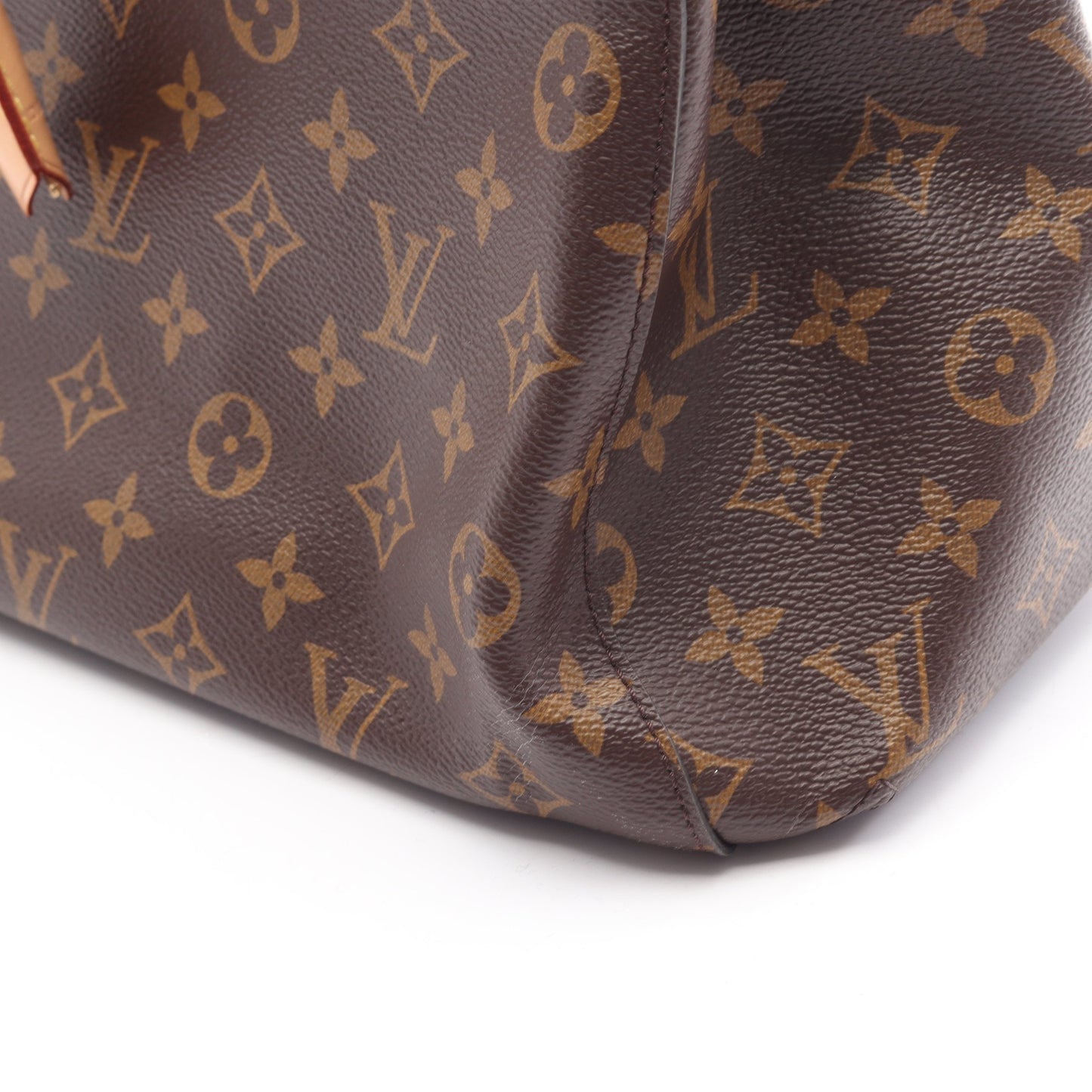 モンテーニュMM モノグラム 2WAY ハンドバッグ PVC レザー ブラウン ルイヴィトン バッグ LOUIS VUITTON