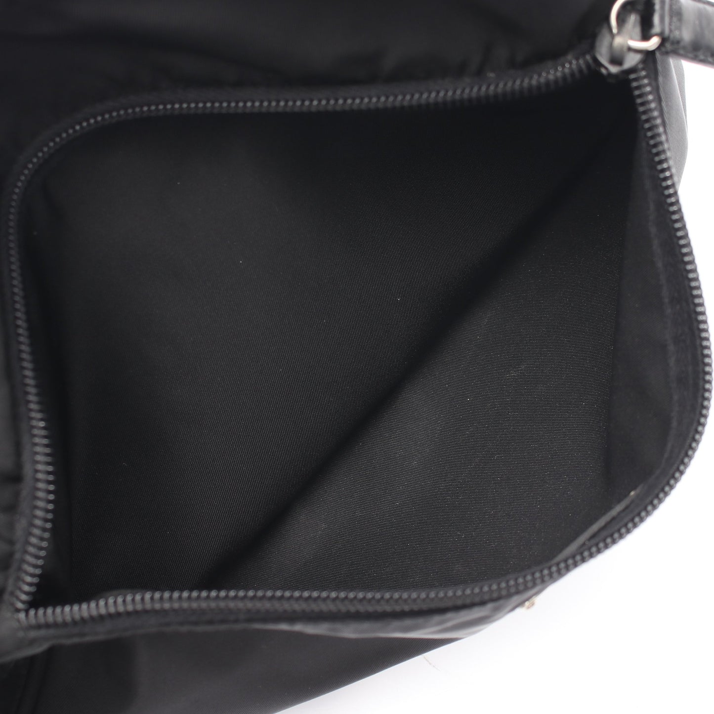VELA SPORT ショルダーバッグ ナイロン レザー ブラック プラダ バッグ PRADA