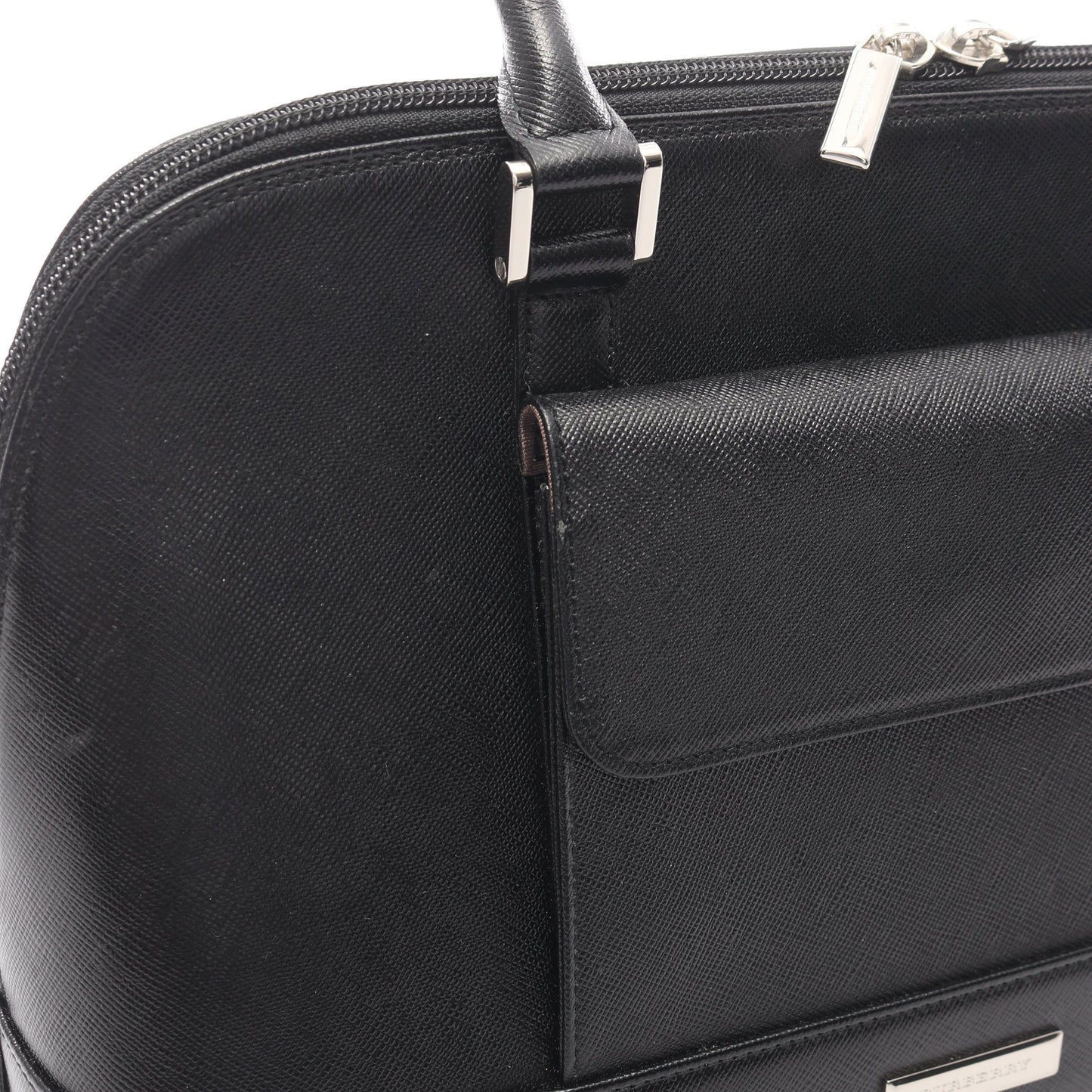 ハンドバッグ レザー ブラック バーバリー バッグ BURBERRY