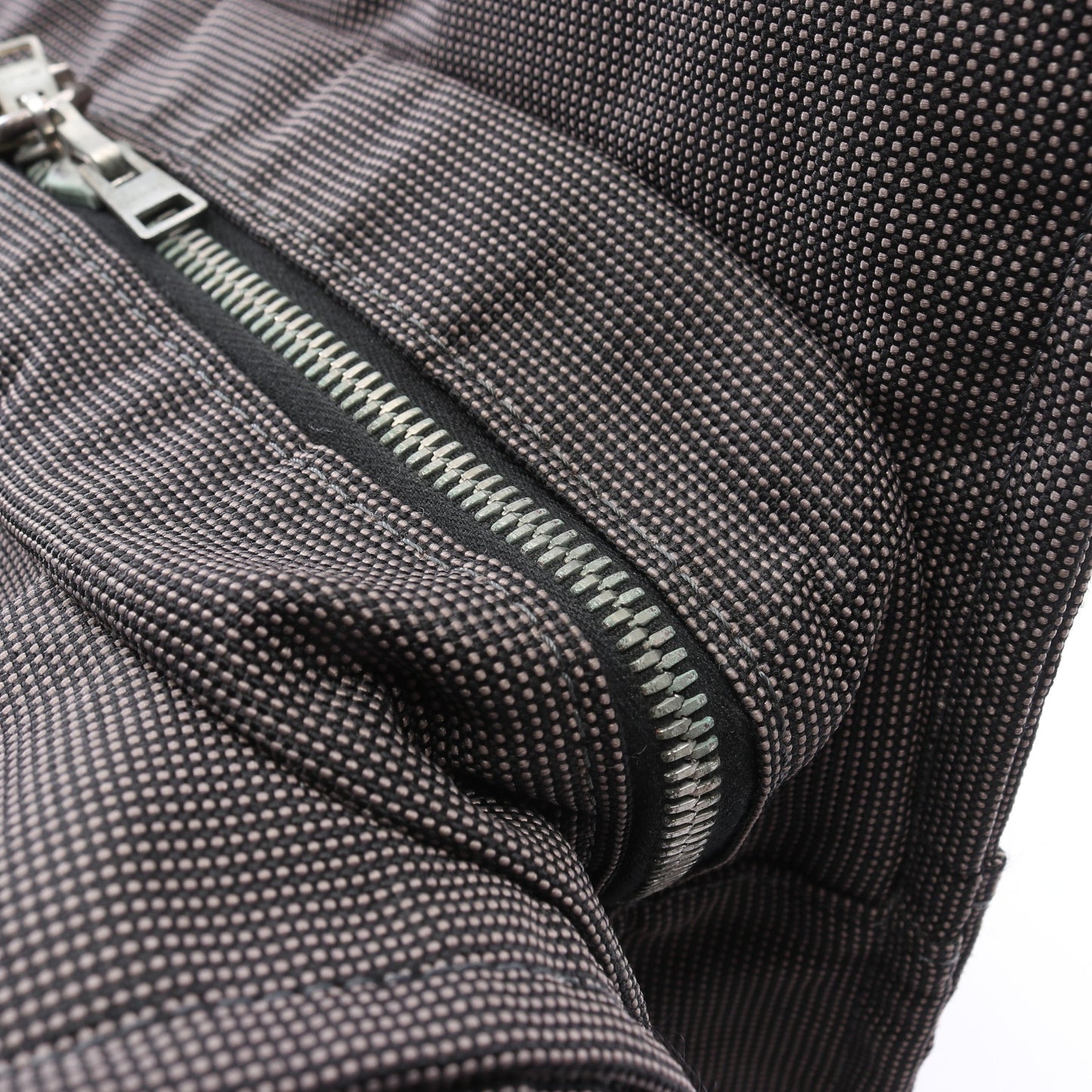 エールラインMM ハンドバッグ トートバッグ ナイロンキャンバス ダークグレー シルバー金具 エルメス バッグ HERMES