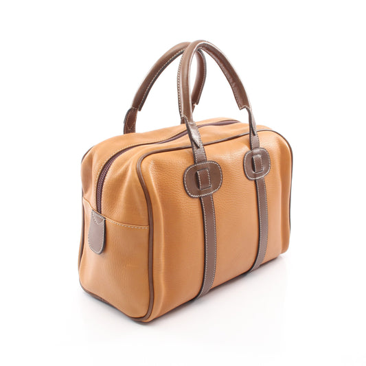 アナグラム ミニボストンバッグ レザー ライトブラウン ブラウン ロエベ バッグ LOEWE