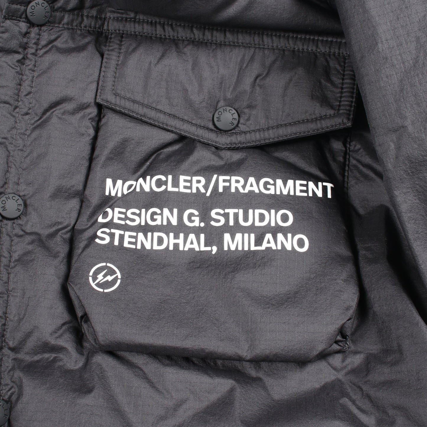 MONCLER GENIUS 7 FRAGMENT HIROSHI FUJIWARA MAZEN ダウンジャケット ナイロン ブラック モンクレール