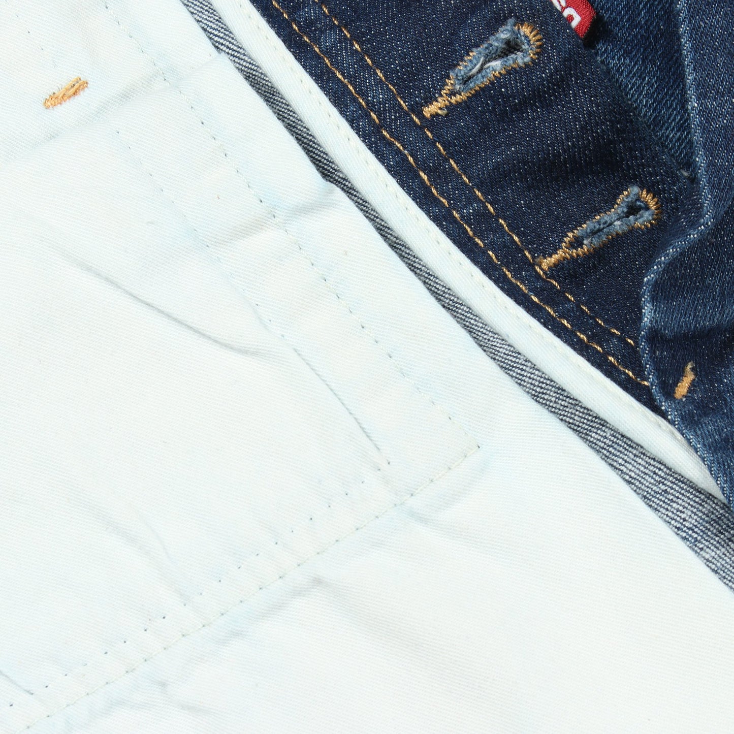 TIDY BIKER JEAN スキニー ダメージ加工 ペイント加工 ボタンフライ デニムパンツ コットン インディゴブルー ディースクエアード