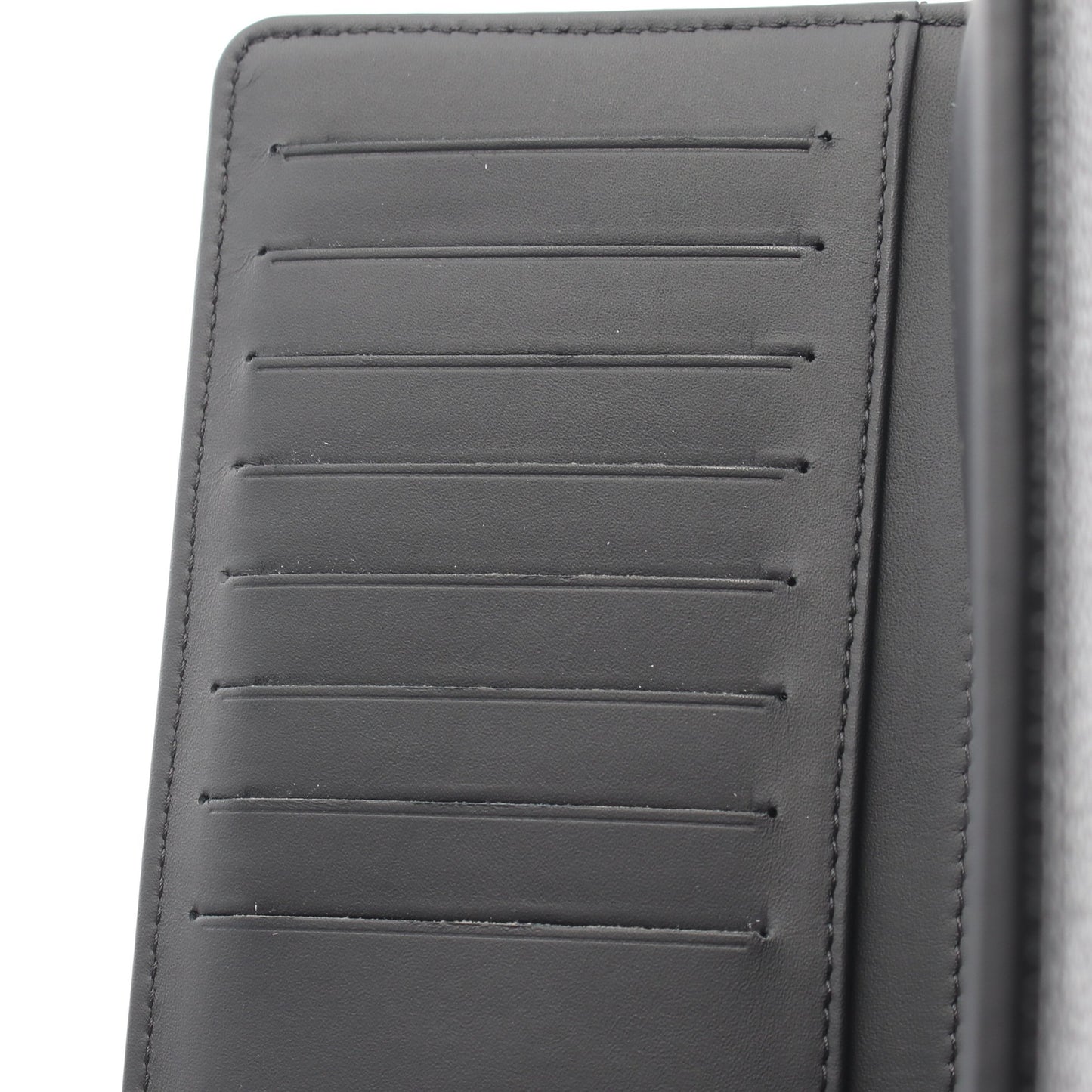 ココマーク 二つ折り長財布 キャビアスキン ブラック シルバー金具 シャネル 財布・小物 CHANEL