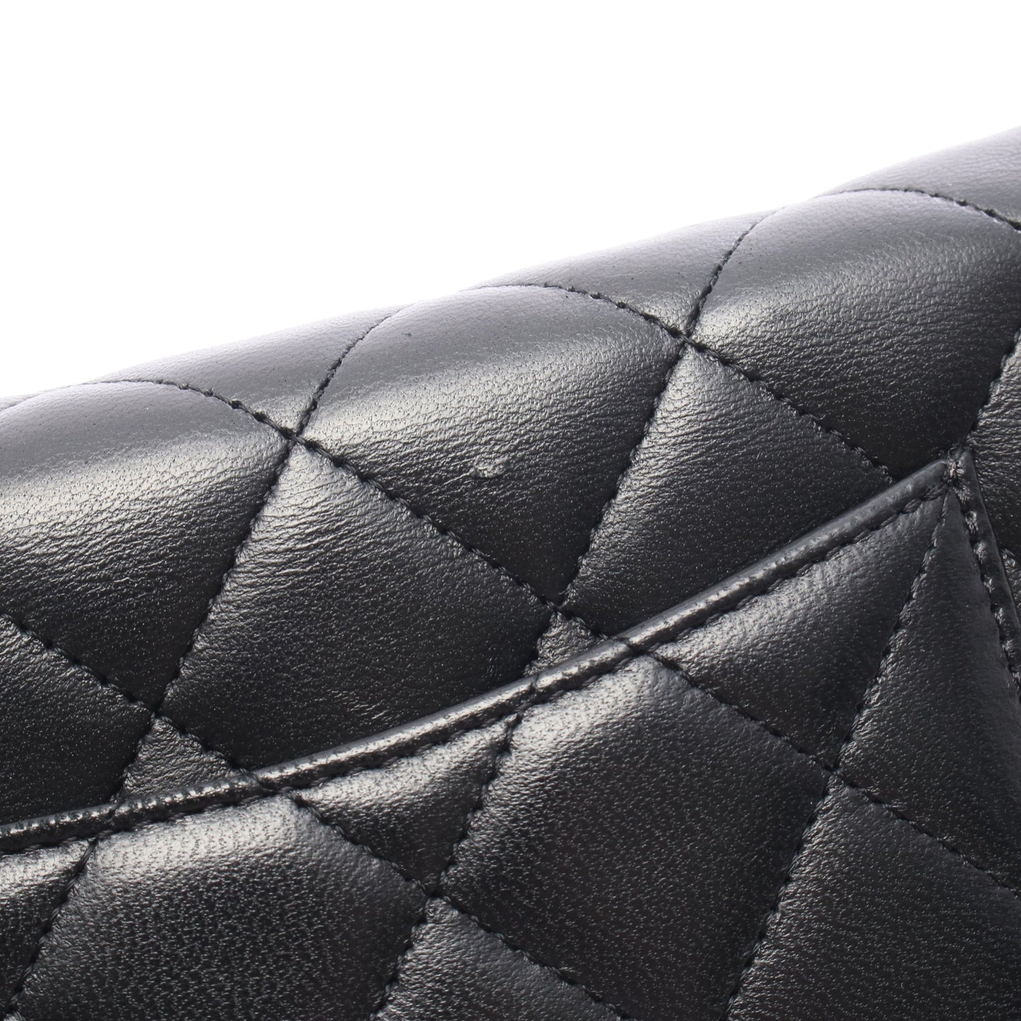 マトラッセ チェーンウォレット ラムスキン ブラック シルバー金具 シャネル バッグ CHANEL