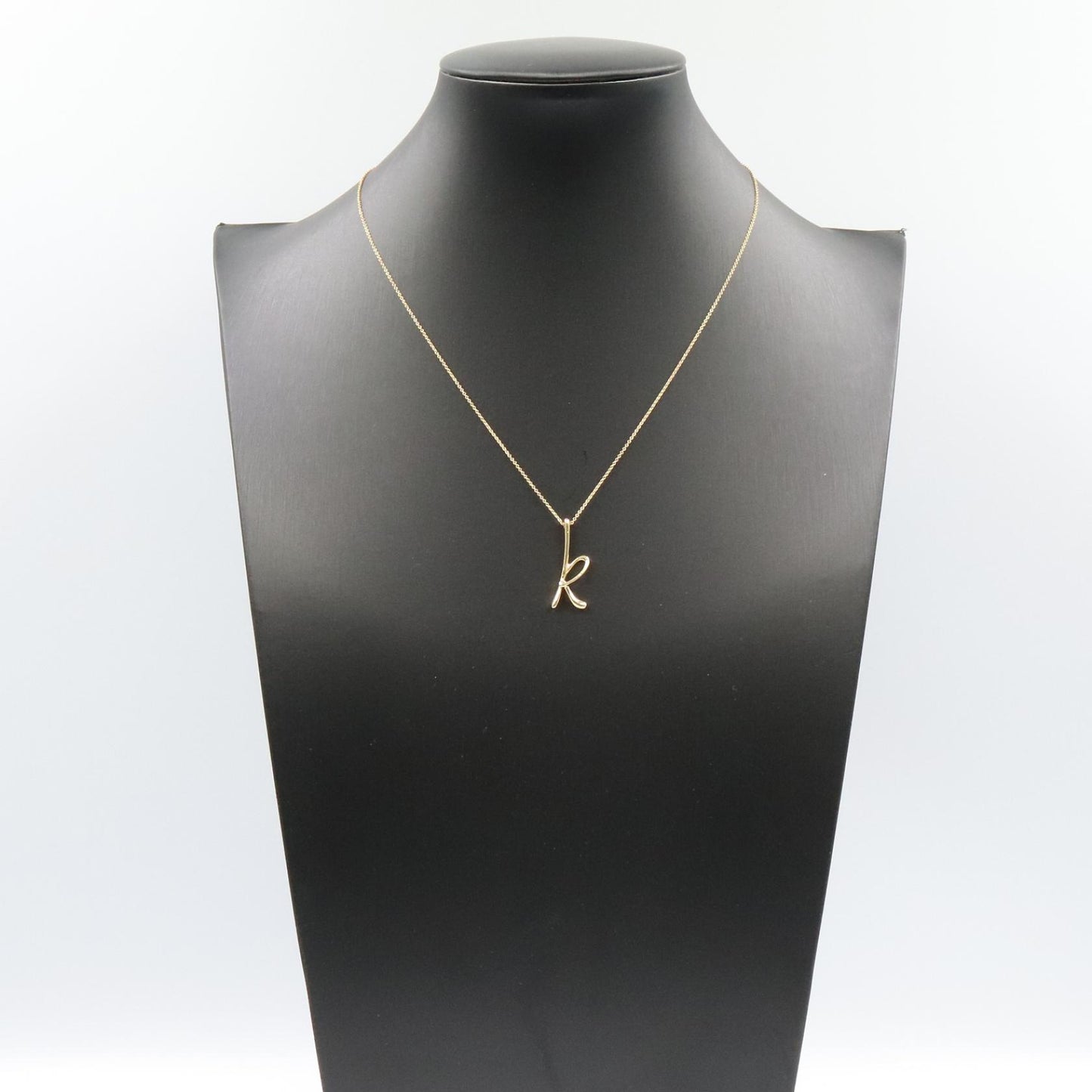イニシャルK レター ネックレス ネックレス K18YG イエローゴールド ティファニー アクセサリー TIFFANY & Co.
