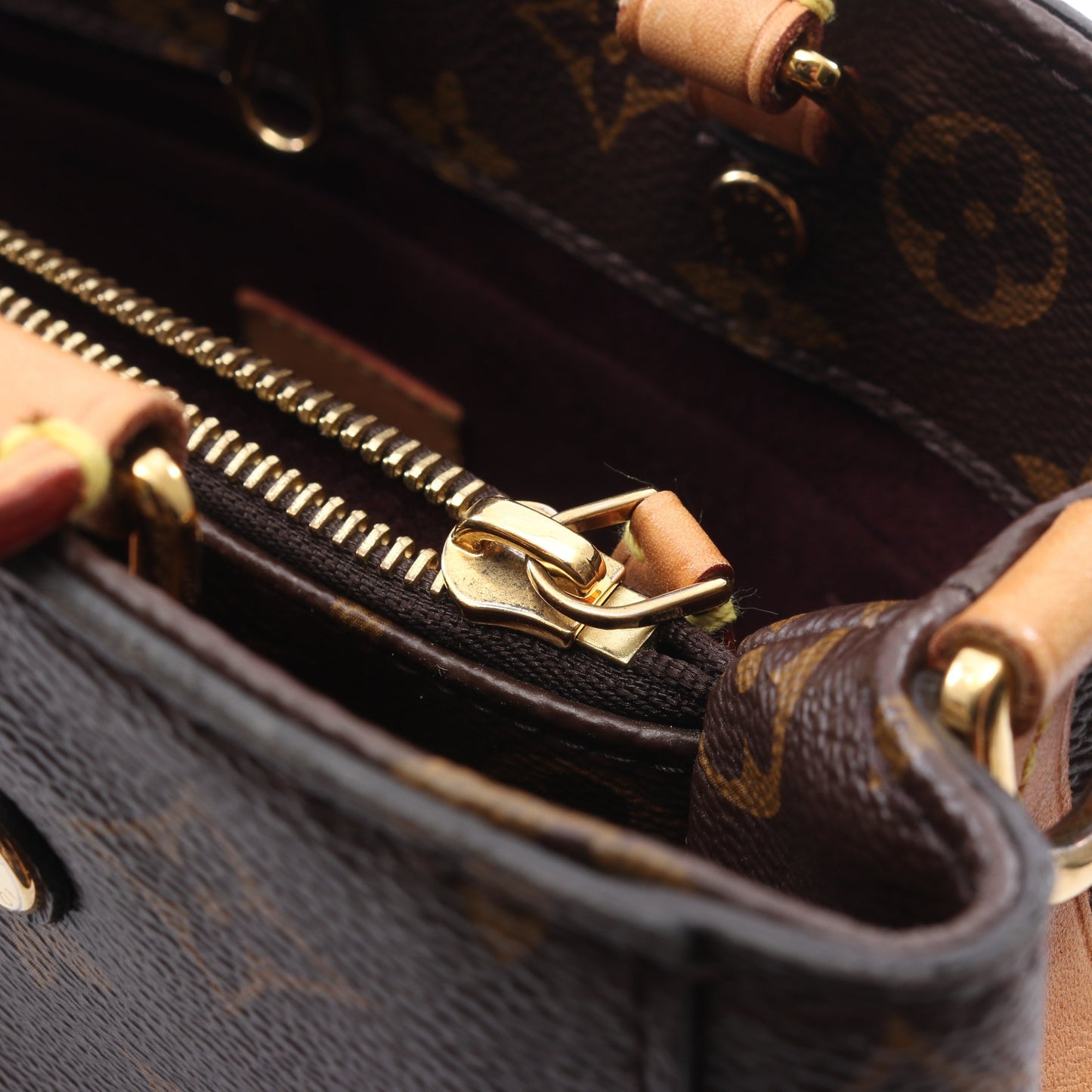モンテーニュBB モノグラム 2WAY ハンドバッグ PVC レザー ブラウン ルイヴィトン バッグ LOUIS VUITTON