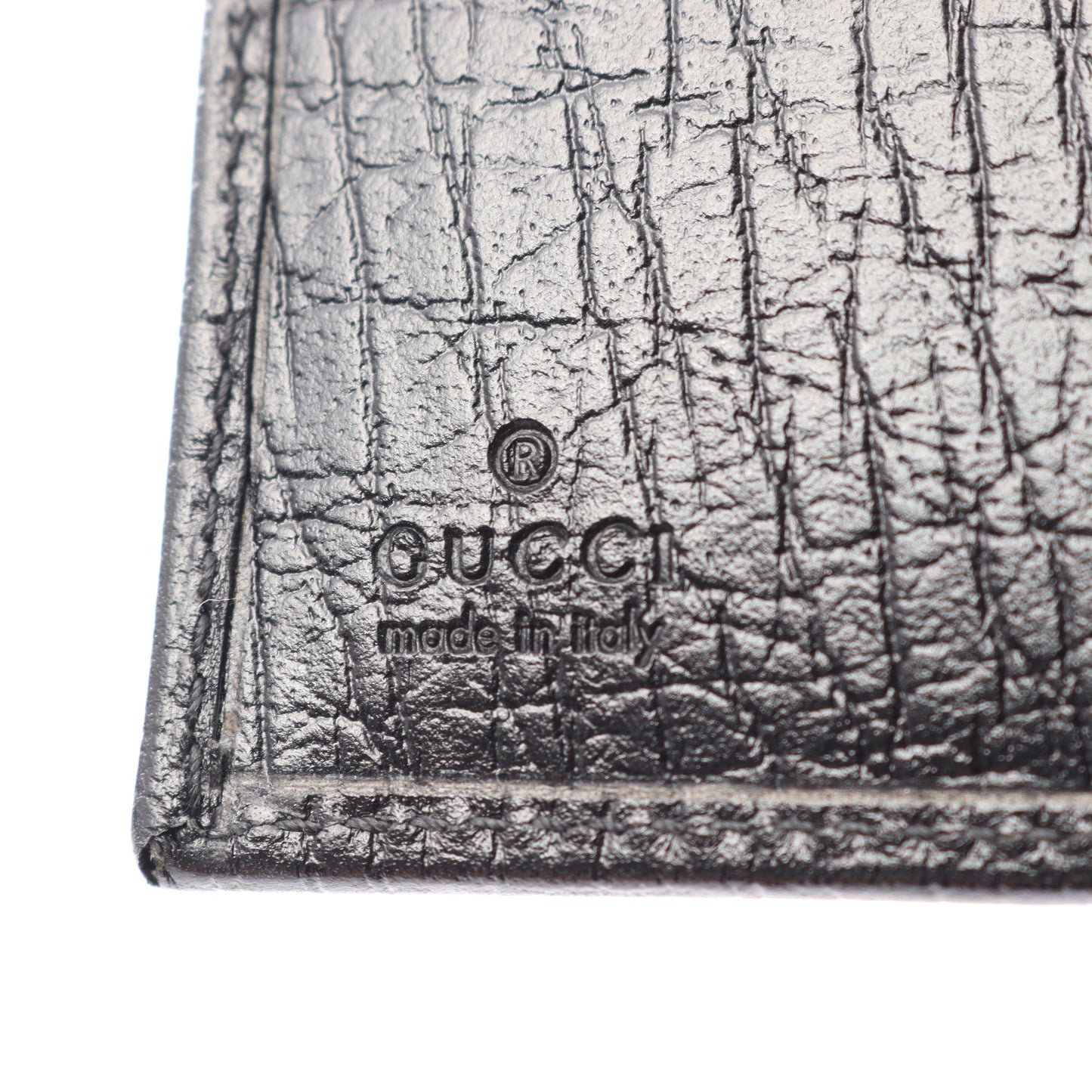 バンブー 二つ折り財布 レザー ブラック グッチ 財布・小物 GUCCI