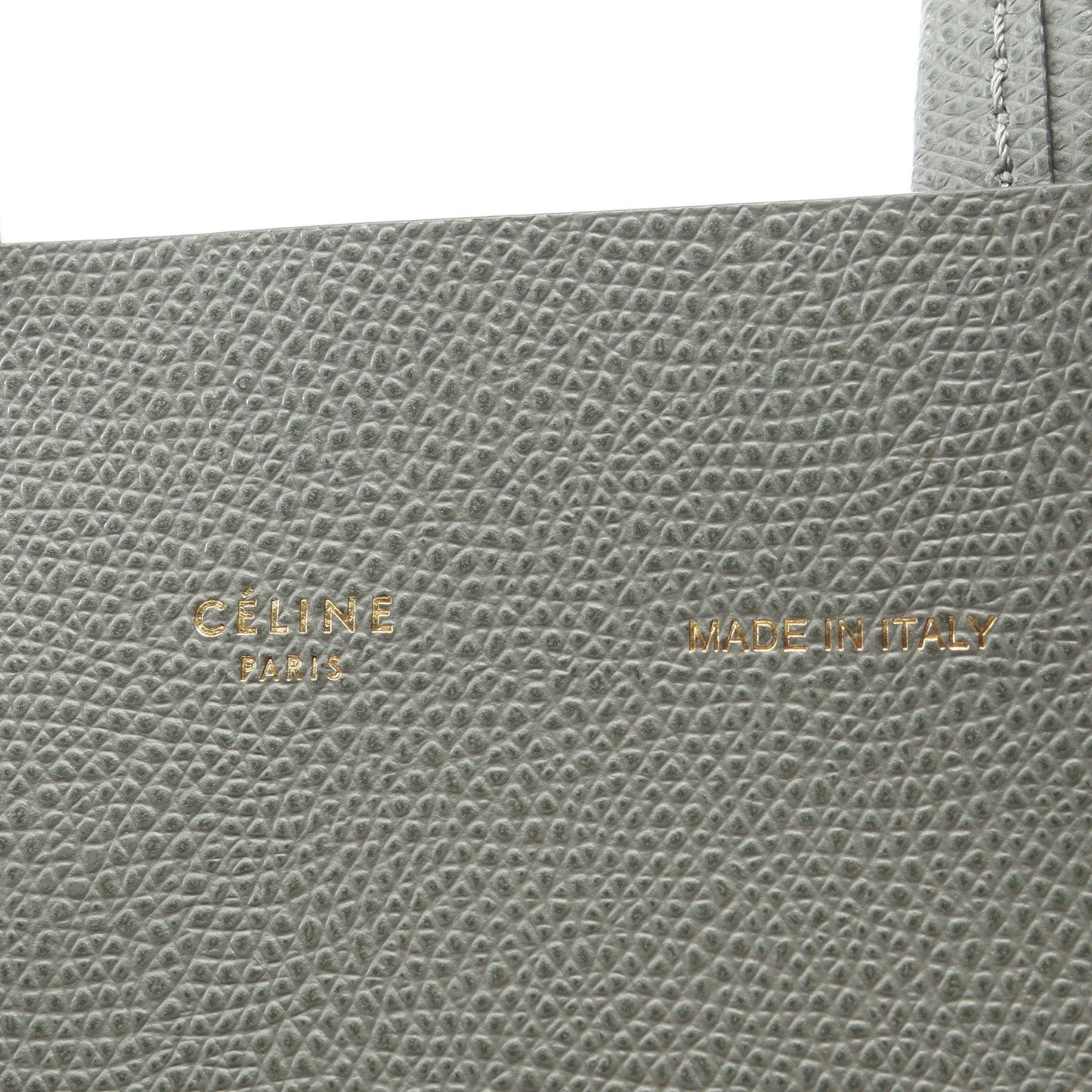 バーティカル スモール カバ 2WAY ハンドバッグ トートバッグ レザー グレー セリーヌ バッグ CELINE