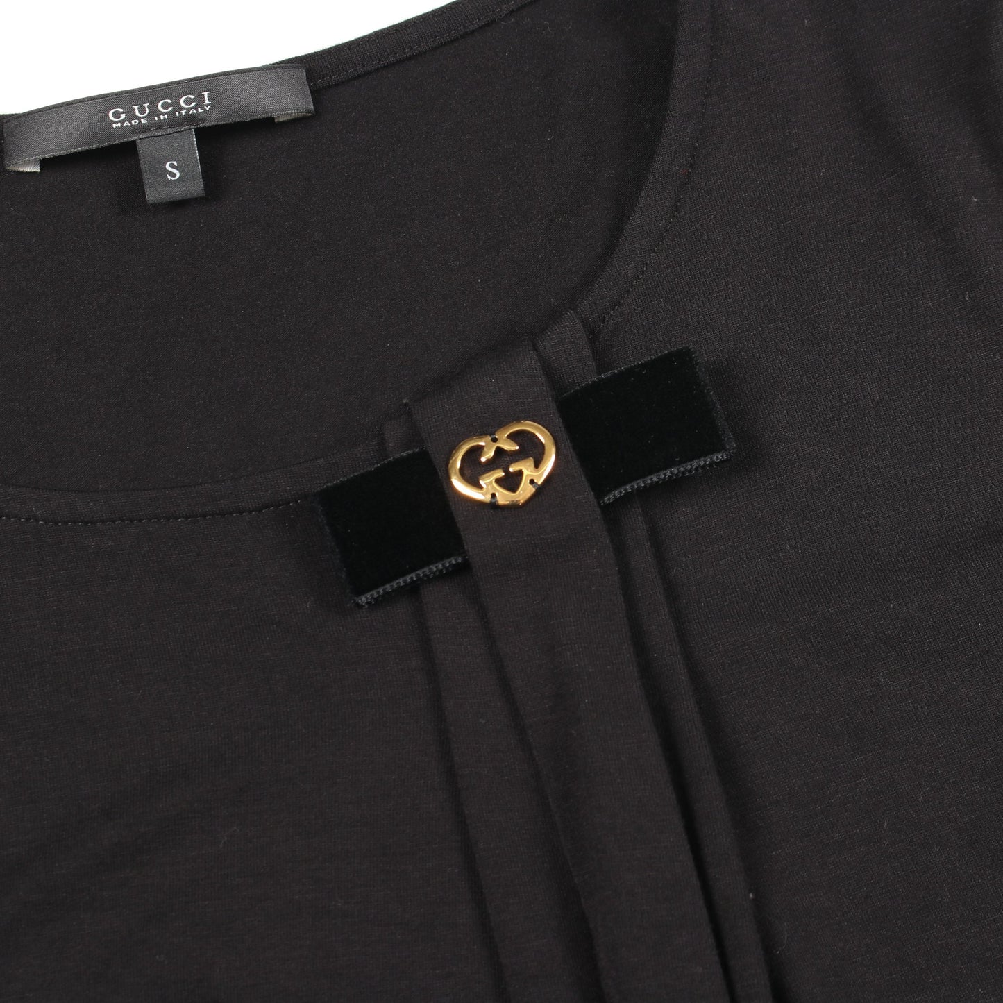 インターロッキングG 半袖Tシャツ レーヨン ブラック グッチ トップス GUCCI