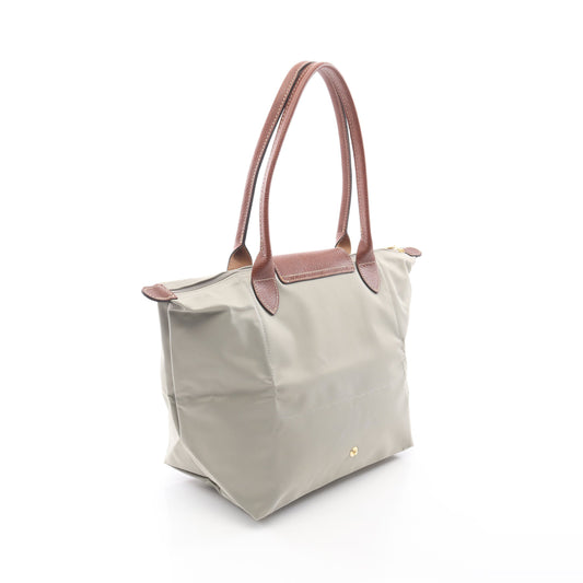 LE PLIAGE ORIGINAL M ル プリアージュ オリジナル M ショルダーバッグ トートバッグ キャンバス レザー グレーグリーン ブラウン ロンシャン バッグ LONGCHAMP