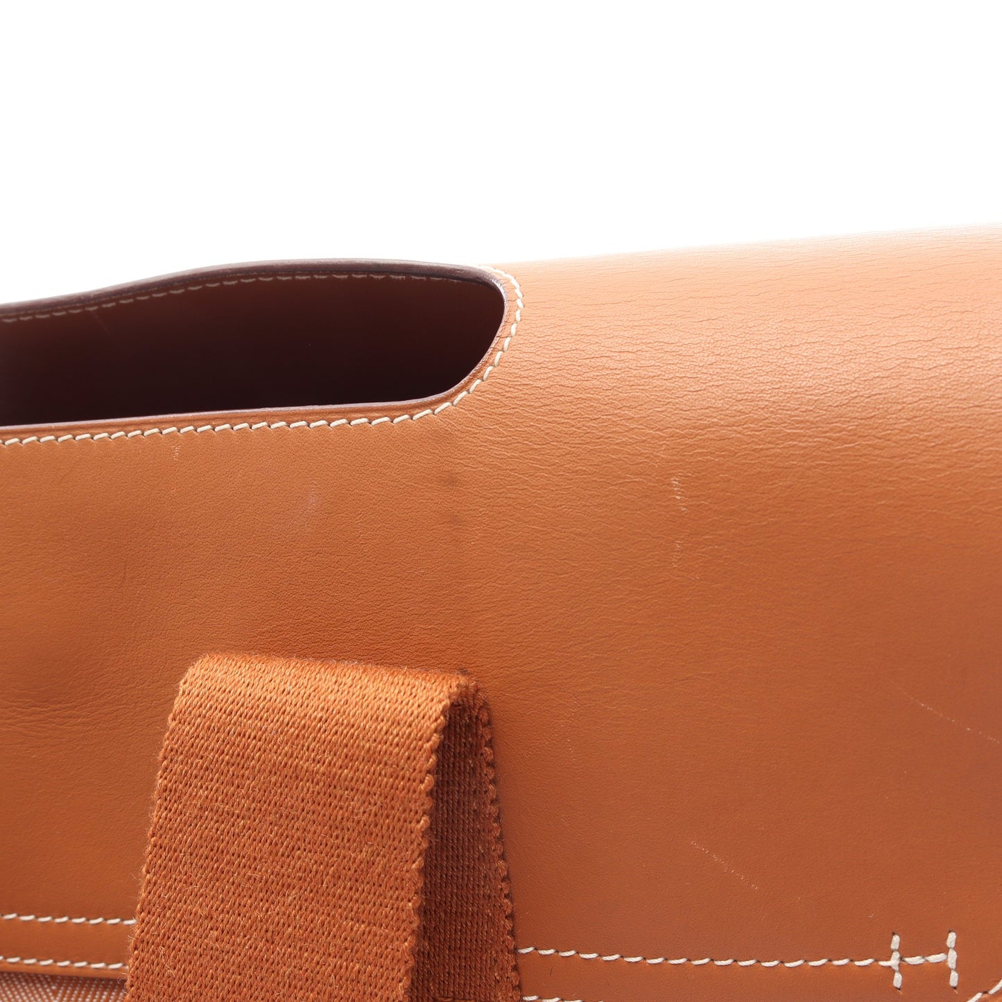 ヴァルパライソPM ゴールド ハンドバッグ トワルシェブロン ヴォースイフト ブラウン シルバー金具 エルメス バッグ HERMES