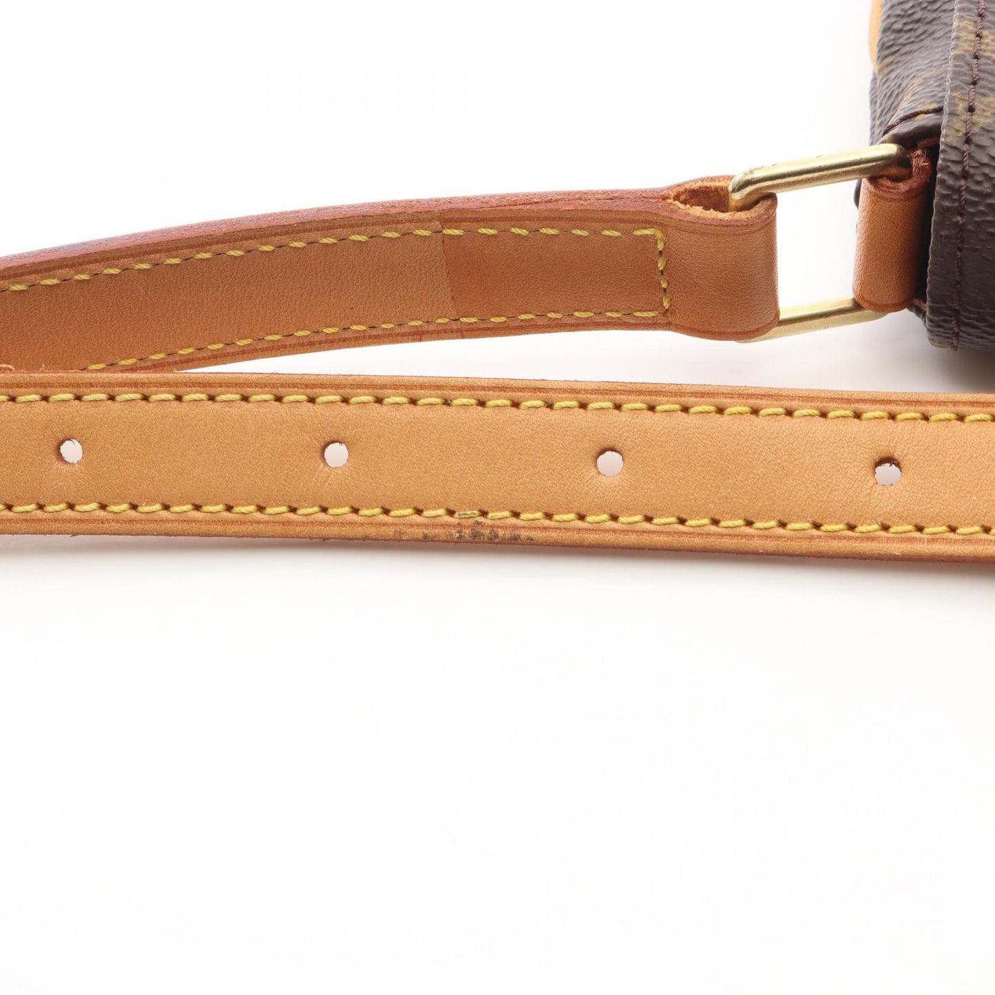 ミュゼットタンゴ ショートストラップ モノグラム ショルダーバッグ PVC レザー ブラウン ルイヴィトン バッグ LOUIS VUITTON