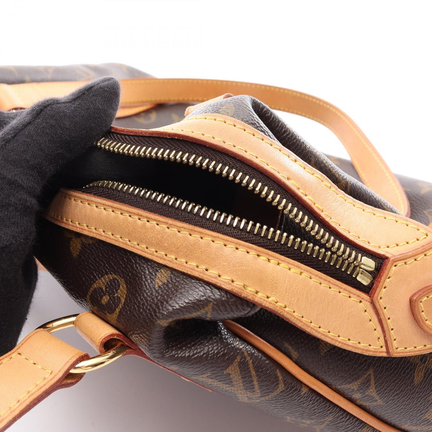 ストレーザPM モノグラム ショルダーバッグ PVC レザー ブラウン ルイヴィトン バッグ LOUIS VUITTON