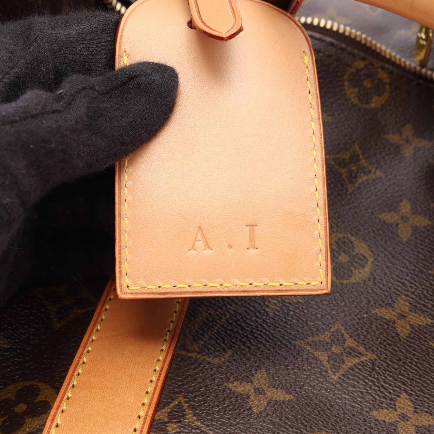 キーポル45 モノグラム ボストンバッグ PVC レザー ブラウン ルイヴィトン バッグ LOUIS VUITTON