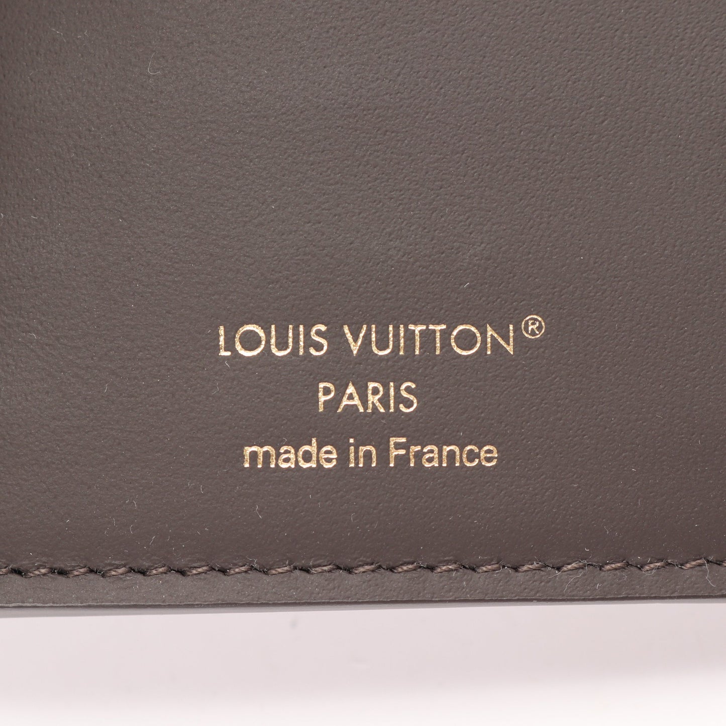 ポルトフォイユ カプシーヌ コンパクト ガレ 三つ折り財布 レザー グレーベージュ ルイヴィトン 財布・小物 LOUIS VUITTON