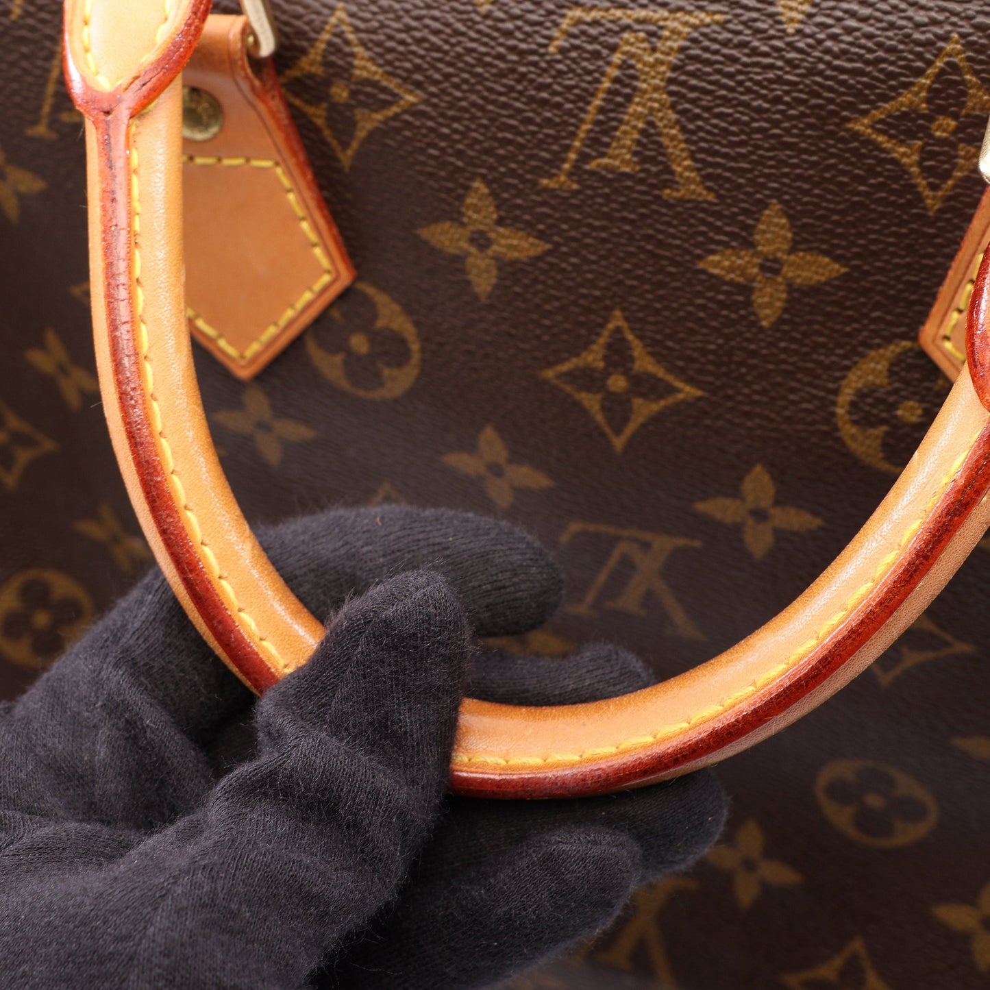 スピーディ40 モノグラム ハンドバッグ PVC レザー ブラウン ルイヴィトン バッグ LOUIS VUITTON