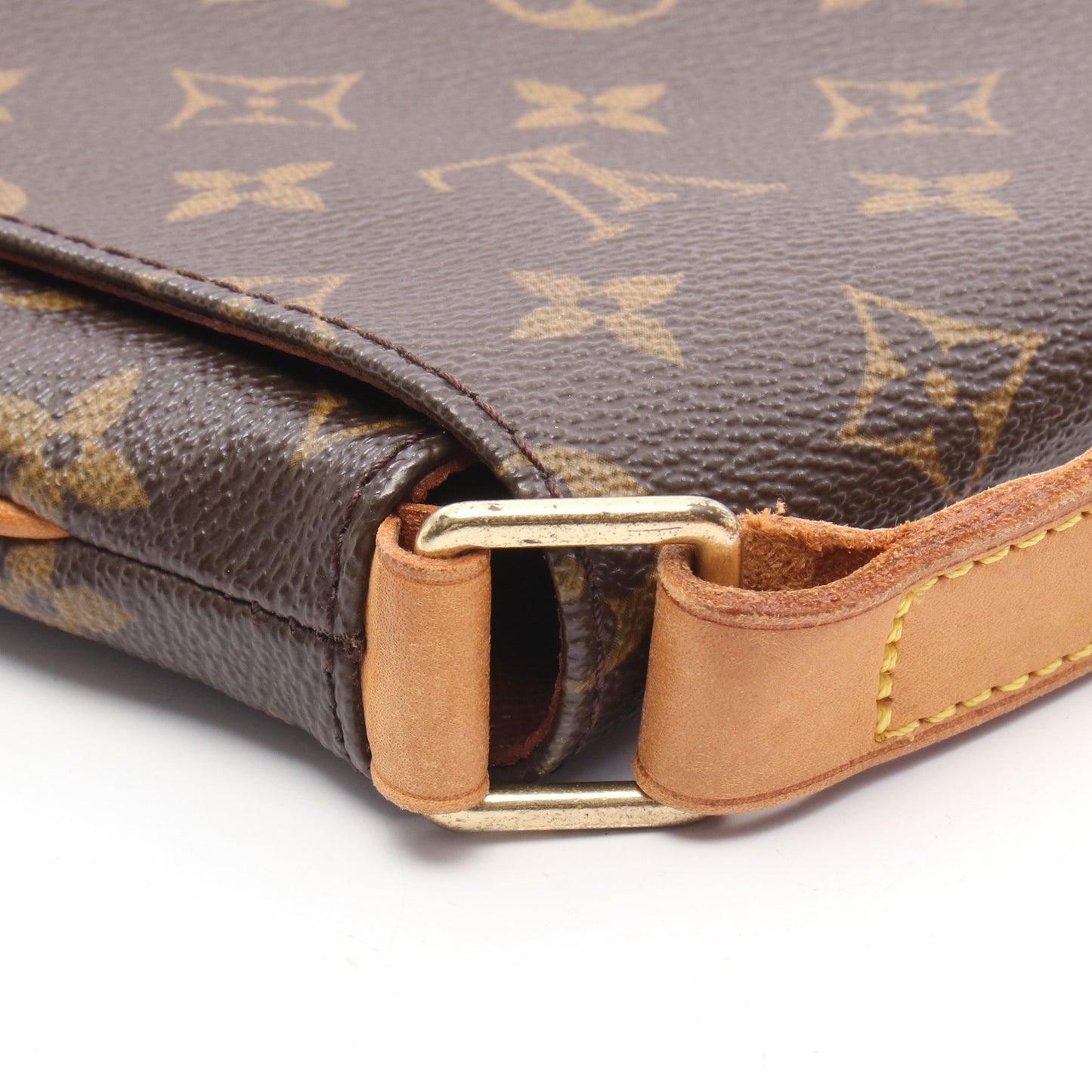 ミュゼット モノグラム ショルダーバッグ PVC レザー ブラウン ルイヴィトン バッグ LOUIS VUITTON