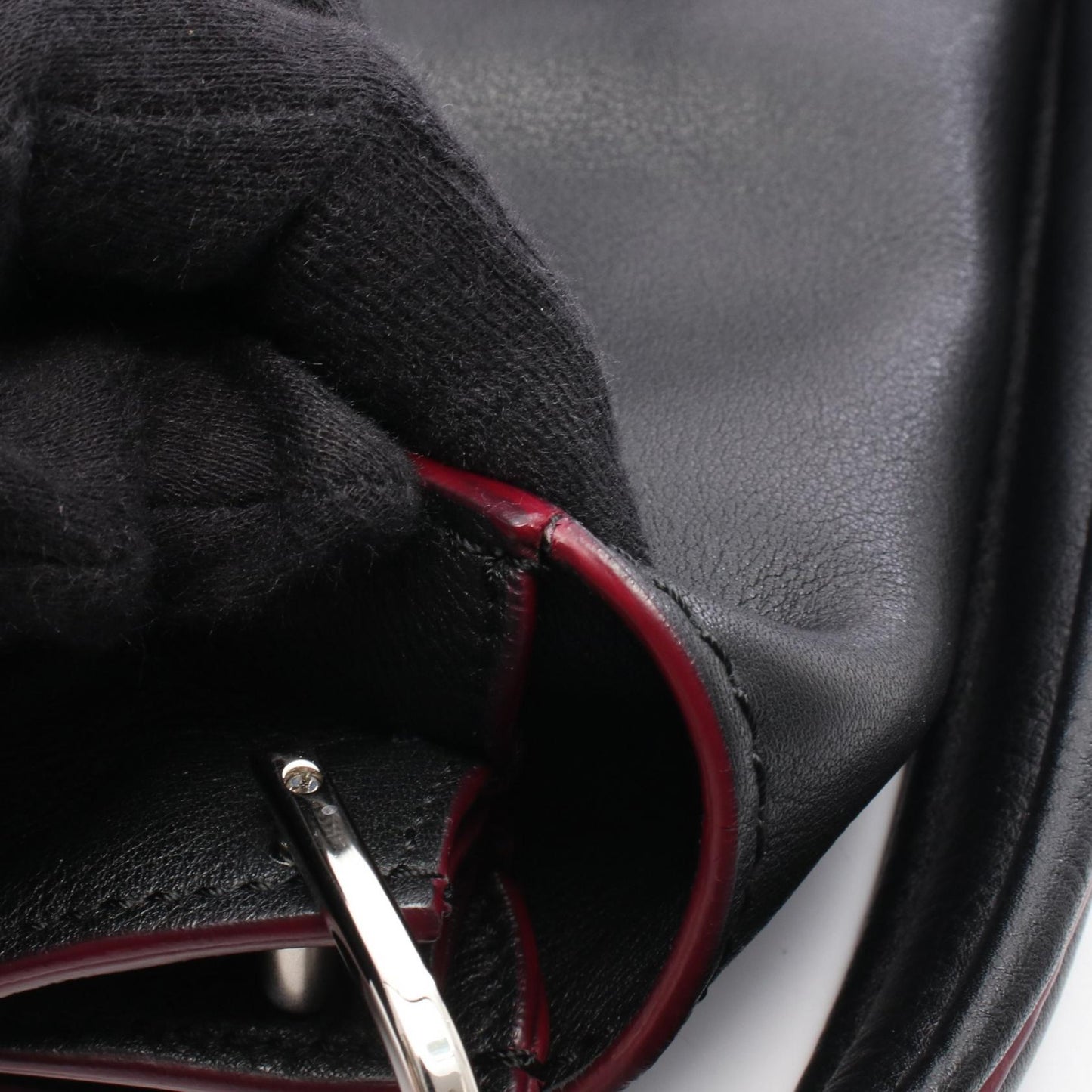 ダブルT 2WAY ハンドバッグ レザー ブラック トッズ バッグ TOD'S