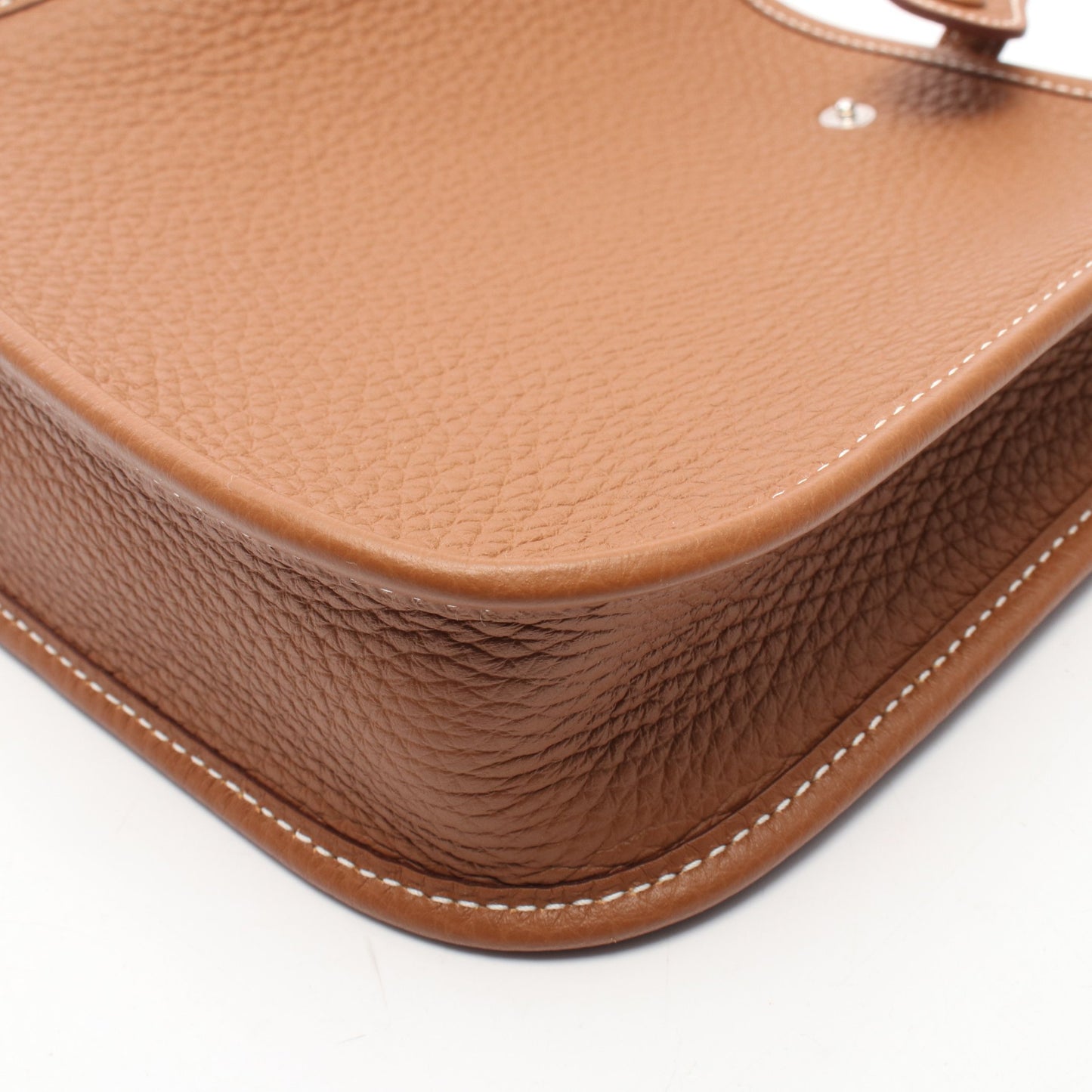 エヴリンTPM アマゾン ゴールド ショルダーバッグ トリヨンクレマンス ブラウン シルバー金具 G刻印 エルメス バッグ HERMES