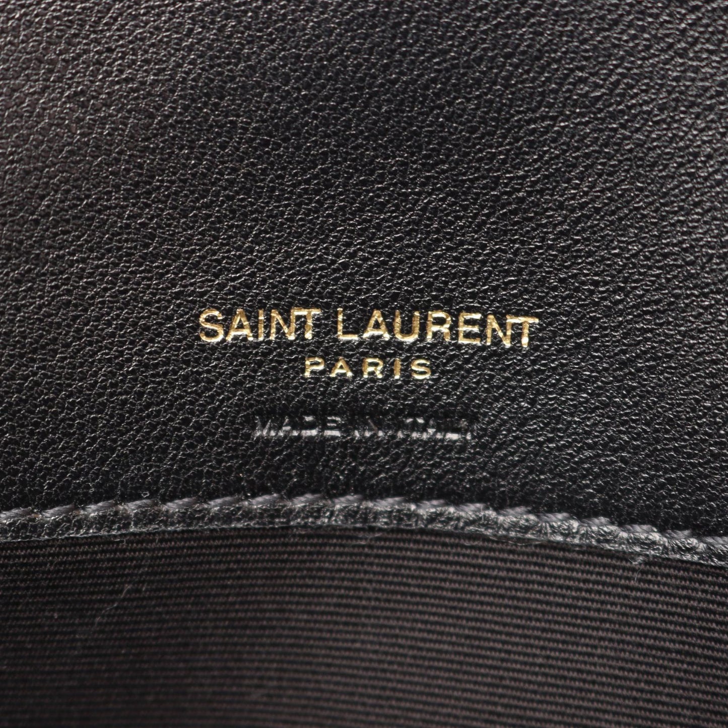LOULOU スモール ショルダーバッグ レザー ブラック サンローランパリ