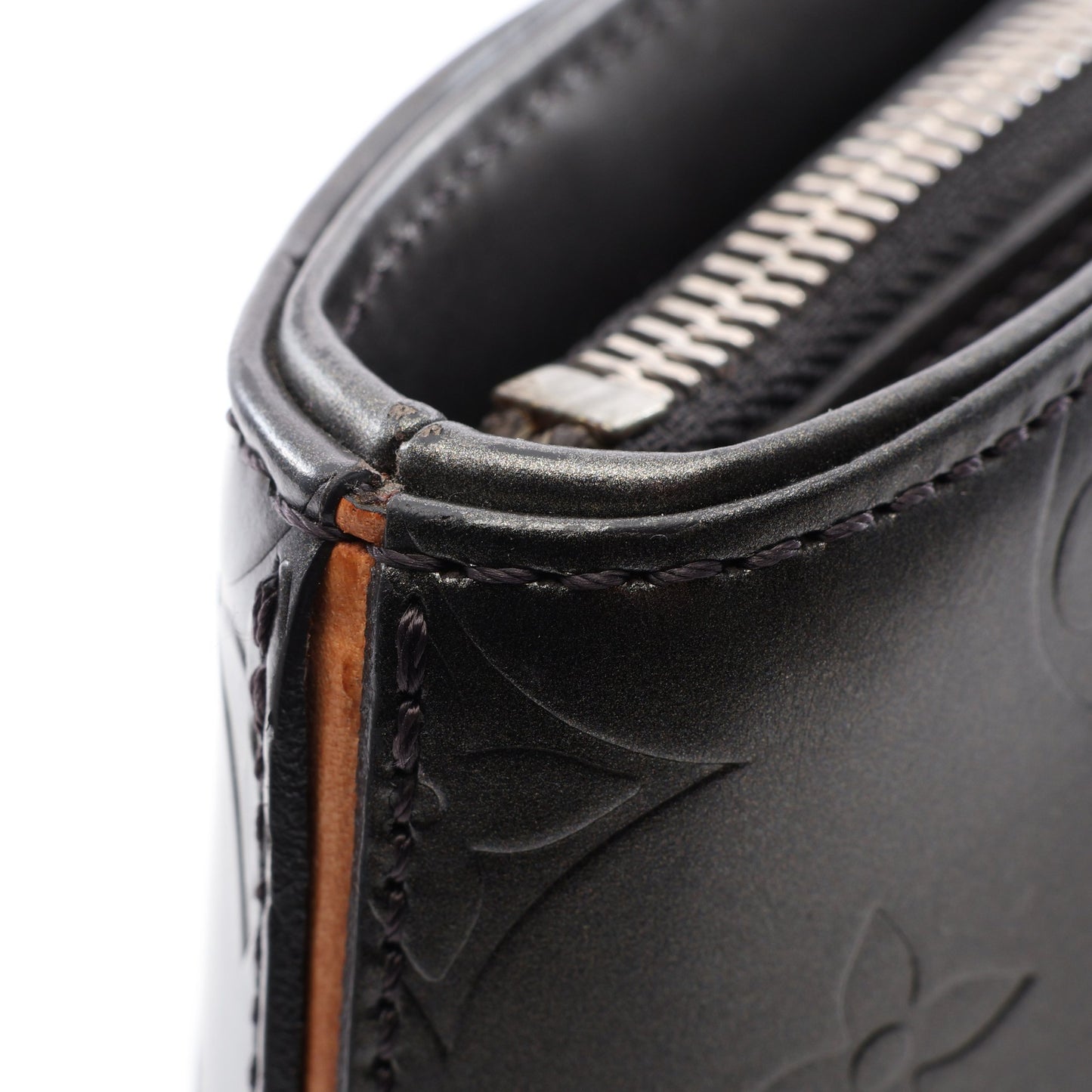 ストックトン モノグラムマット ノワール ハンドバッグ レザー ブラック ルイヴィトン バッグ LOUIS VUITTON