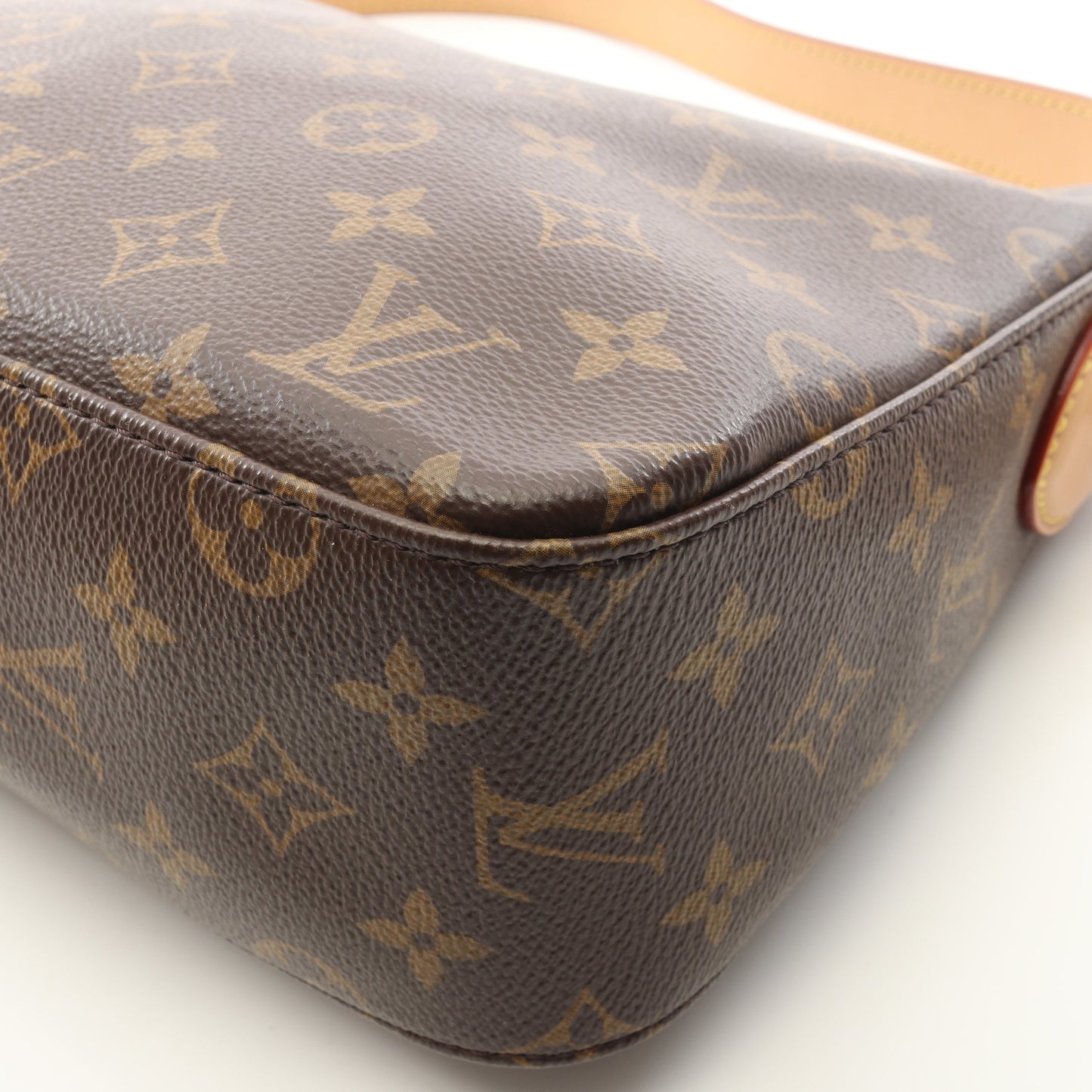 スラウチィ PM モノグラム ワンショルダーバッグ PVC レザー ブラウン ルイヴィトン バッグ LOUIS VUITTON