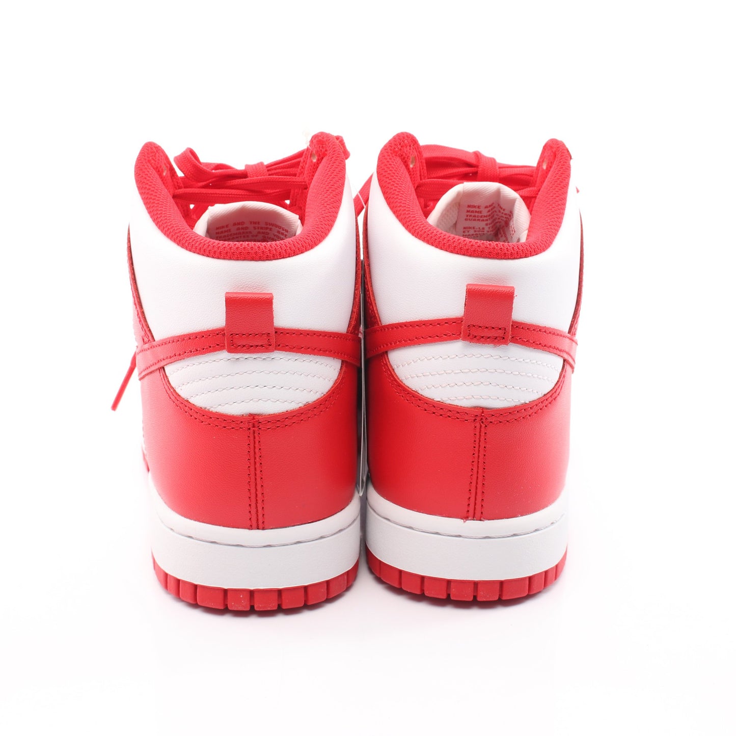 NIKE DUNK HI RETRO ハイカットスニーカー レザー レッド ホワイト ナイキ シューズ NIKE