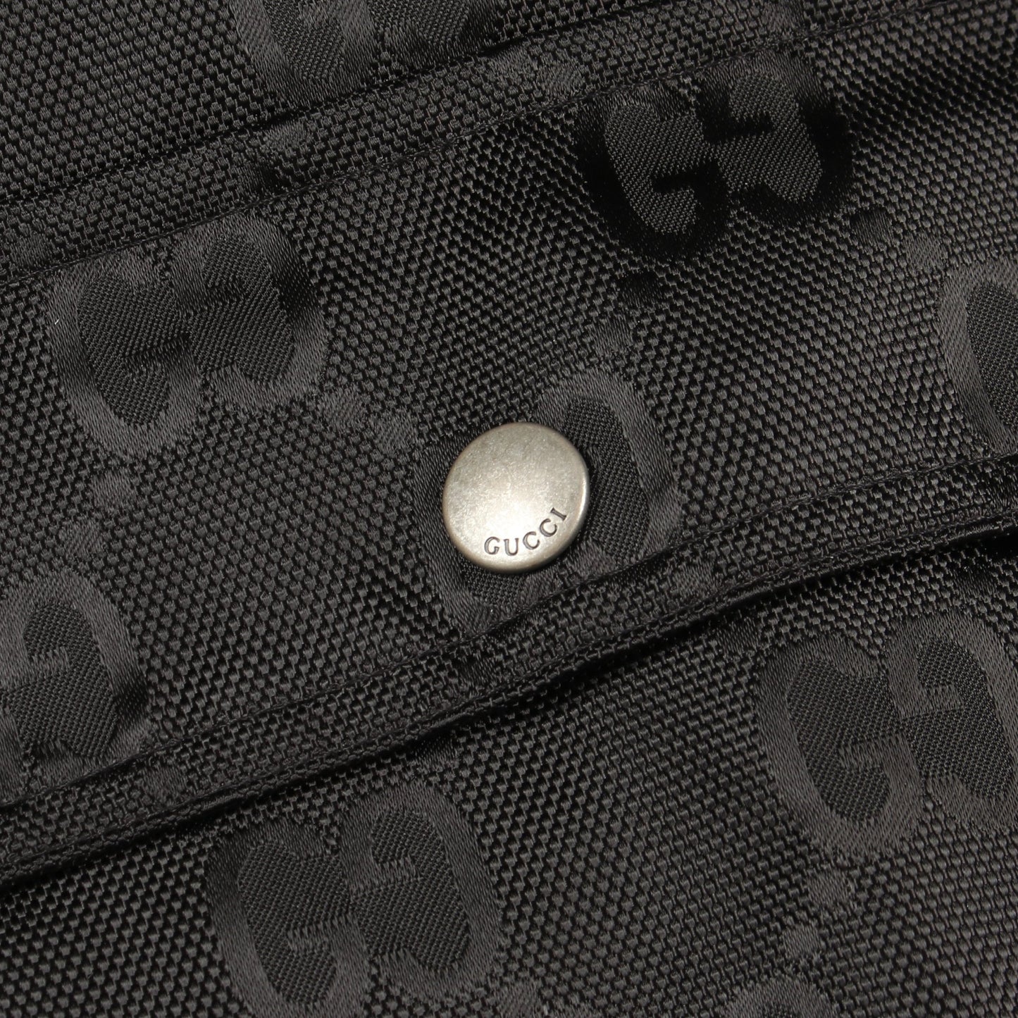 オフザグリッド GG フーデッドジャケット フード付き ブルゾン ナイロン ブラック グッチ アウター GUCCI