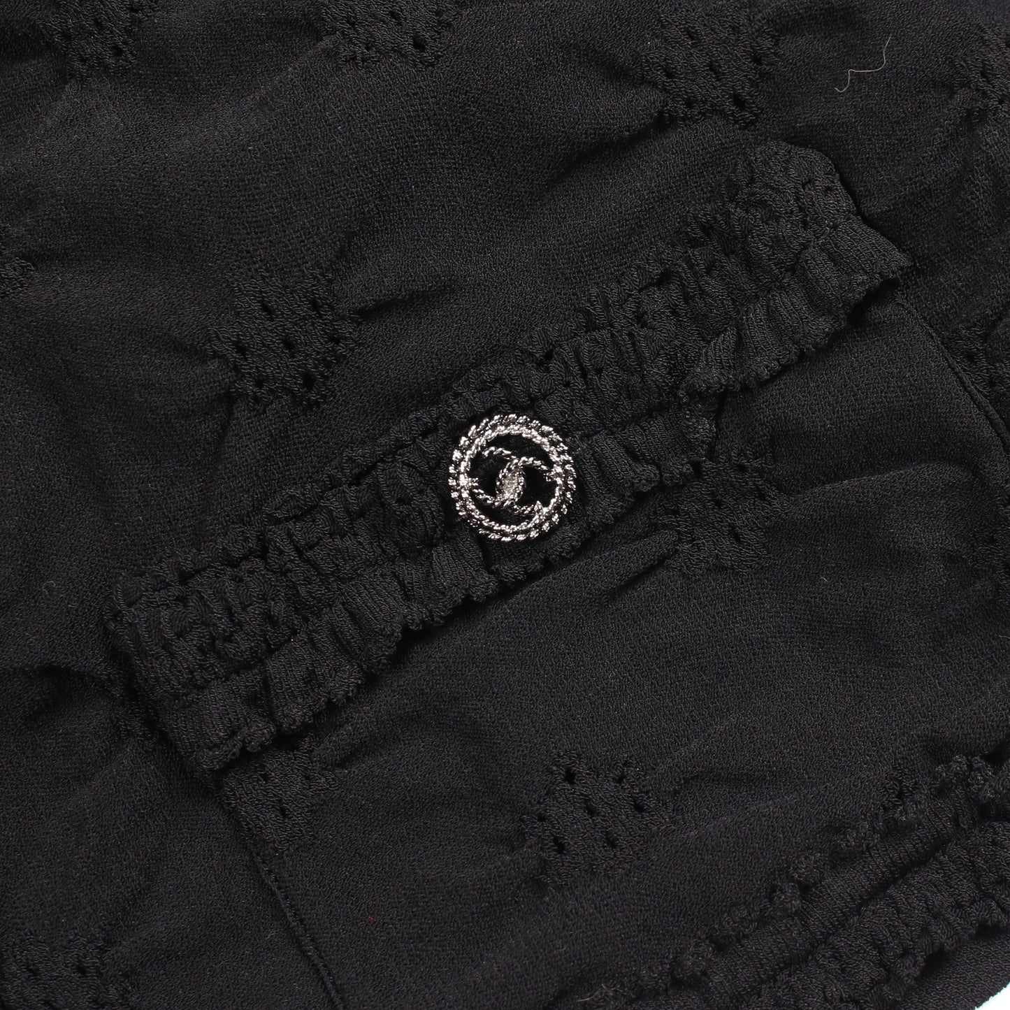 ココマークボタン カーディガン レーヨン ブラック シャネル トップス CHANEL