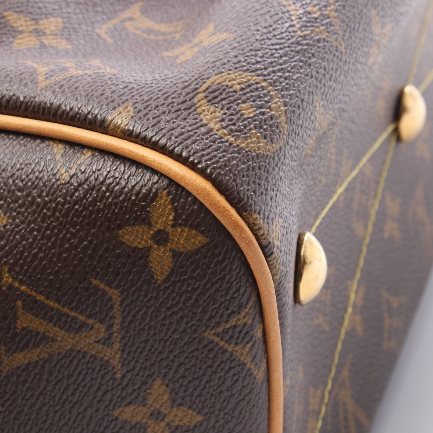 ティヴォリPM モノグラム ハンドバッグ PVC レザー ブラウン ルイヴィトン バッグ LOUIS VUITTON