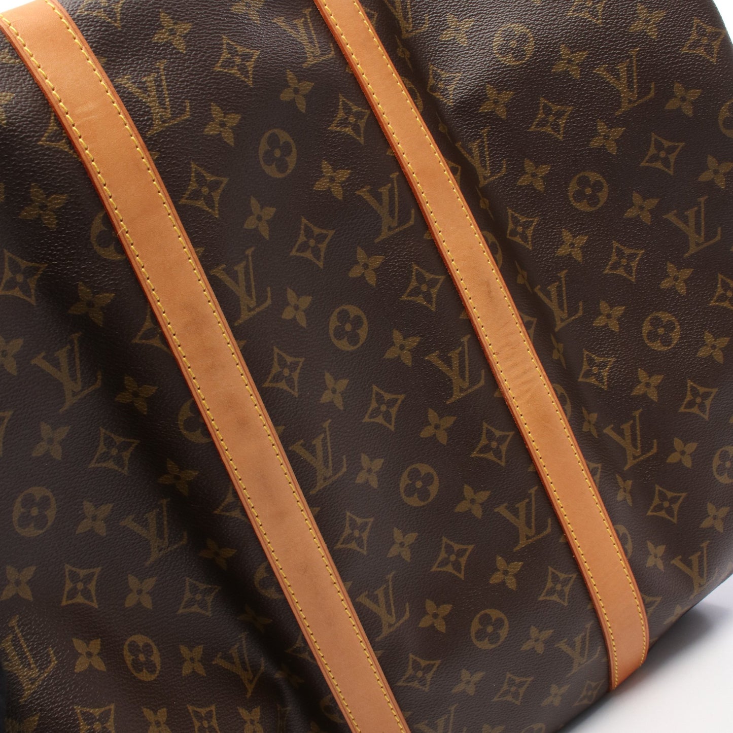 キーポル50 モノグラム ボストンバッグ PVC レザー ブラウン ルイヴィトン バッグ LOUIS VUITTON
