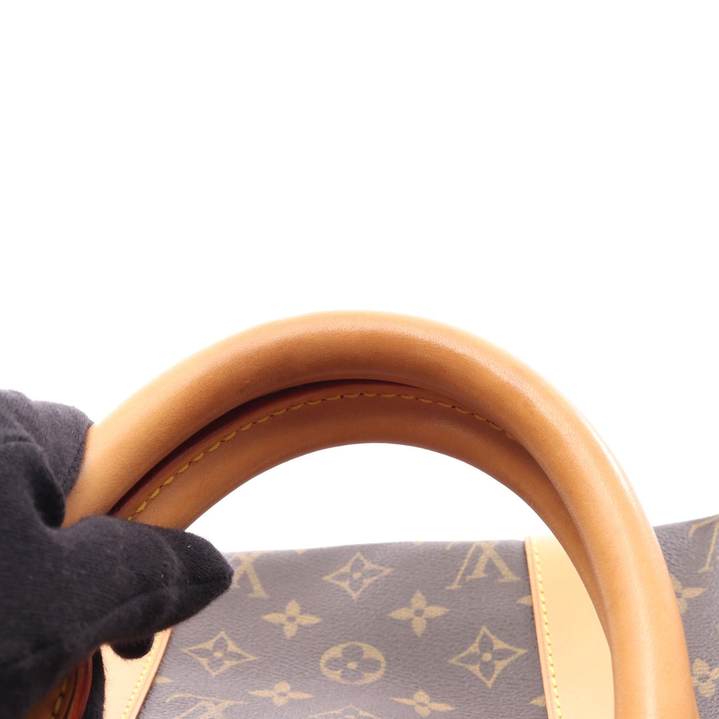 キーポル50 モノグラム ボストンバッグ PVC レザー ブラウン ルイヴィトン バッグ LOUIS VUITTON