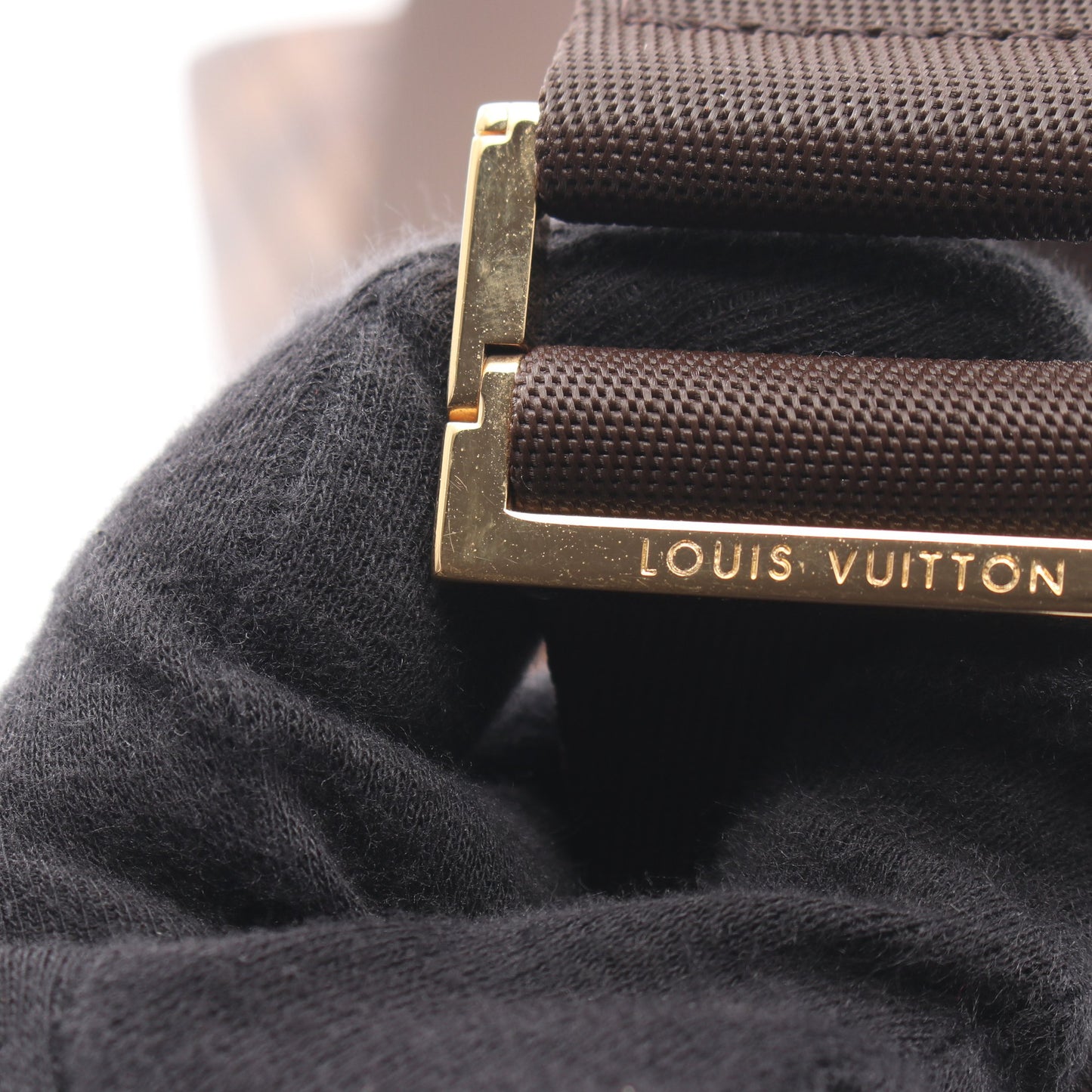 ジェロニモス ダミエエベヌ ボディバッグ PVC ブラウン ルイヴィトン バッグ LOUIS VUITTON